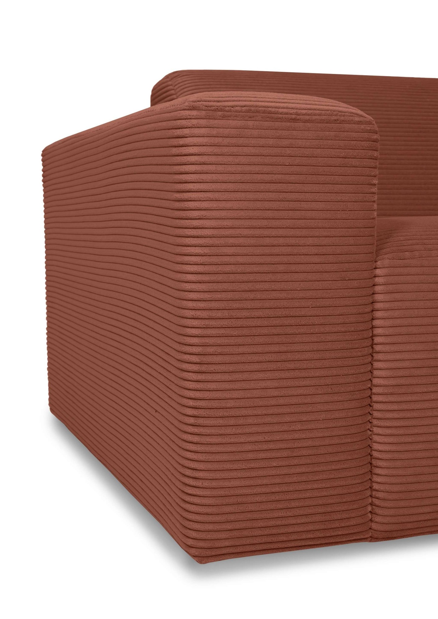 INOSIGN Ecksofa »Koa,228cm, L-Form, Modulsofa, Webstoff, Cord«, Designsofa, Set, Hocker inklusive, weicher Lounge-Sitzkomfort