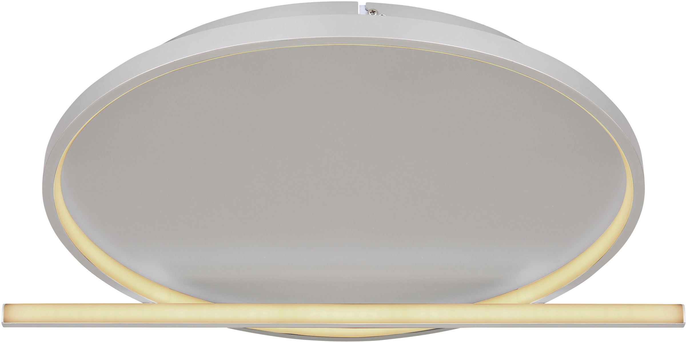 GLOBO LIGHTING LED Deckenleuchte »RONDA«, Leuchtmittel LED-Modul | LED fest integriert, Deckenlampe/LxBxH: 635x480x82mm/Wohnzimmer/Schlafzimmer