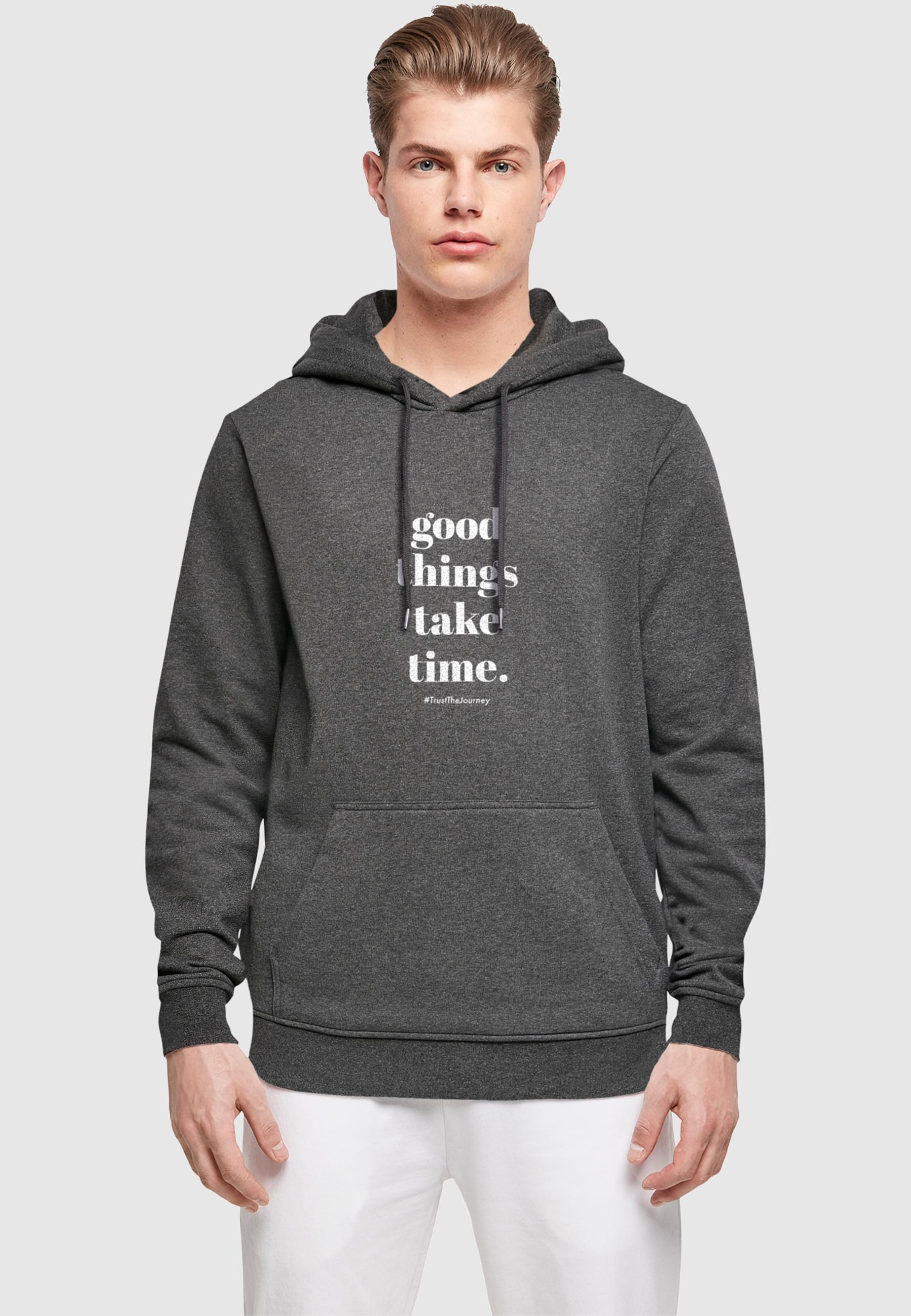 Thumbnail - Merchcode Kapuzensweatshirt "Merchcode Herren Good Things Take Time Basic Hoody", (1 tlg.)