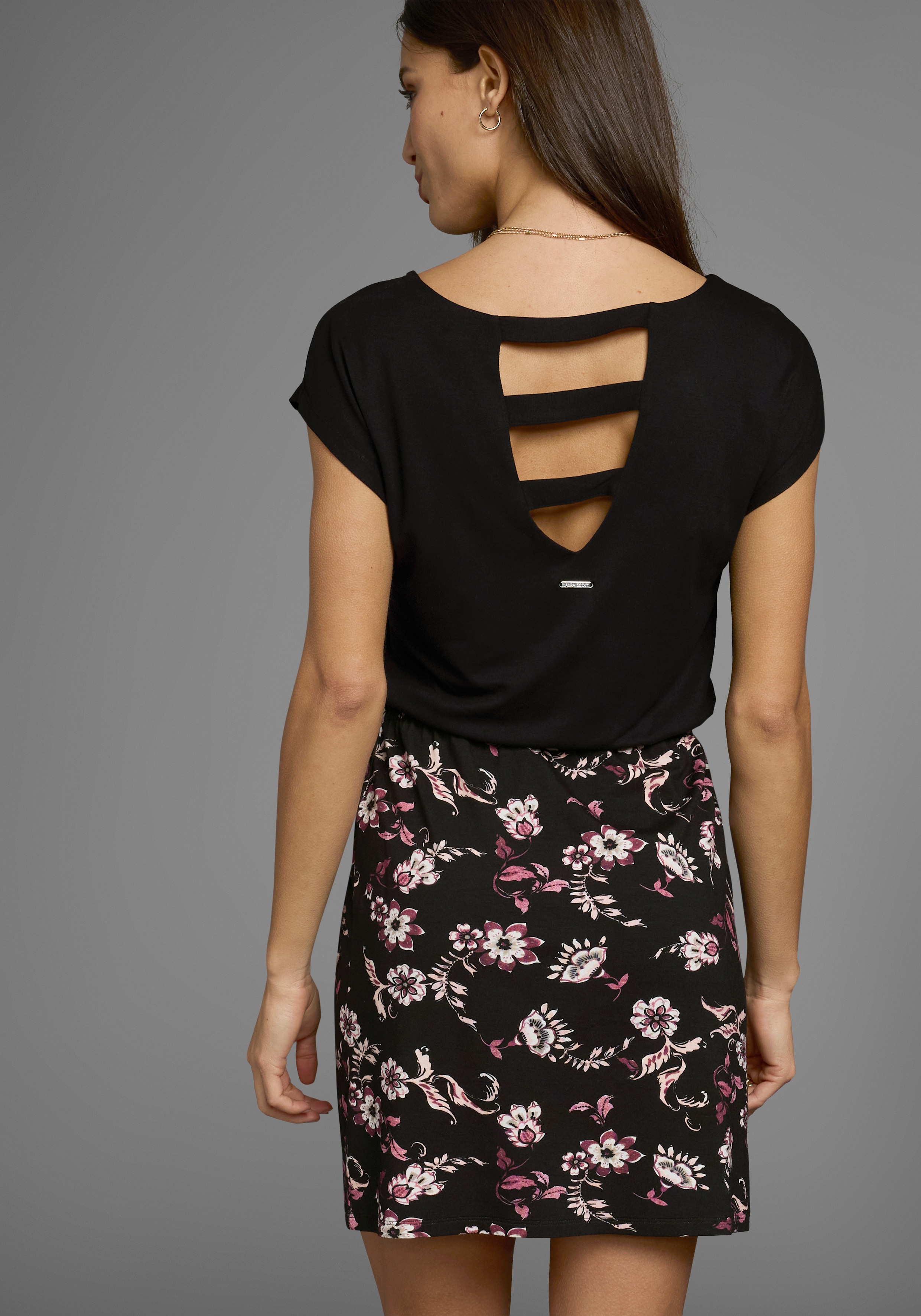 Thumbnail - Laura Scott Sommerkleid, im 2in1-Look mit elastischen Bund aus Jersey - NEUE KOLLEKTION