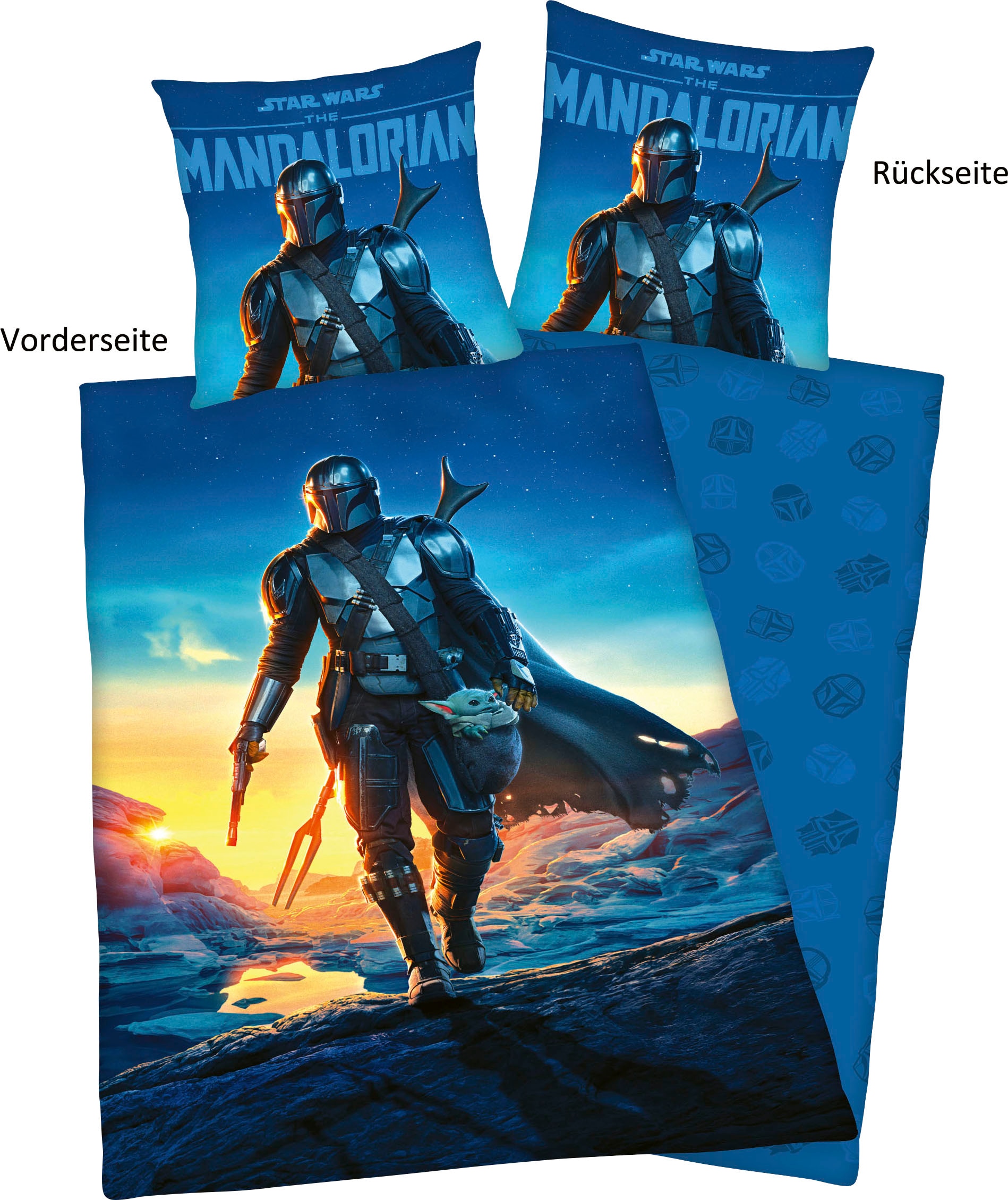 Star Wars Wendebettwäsche "Star Wars" mit tollem Motiv, The Mandalorian günstig online kaufen