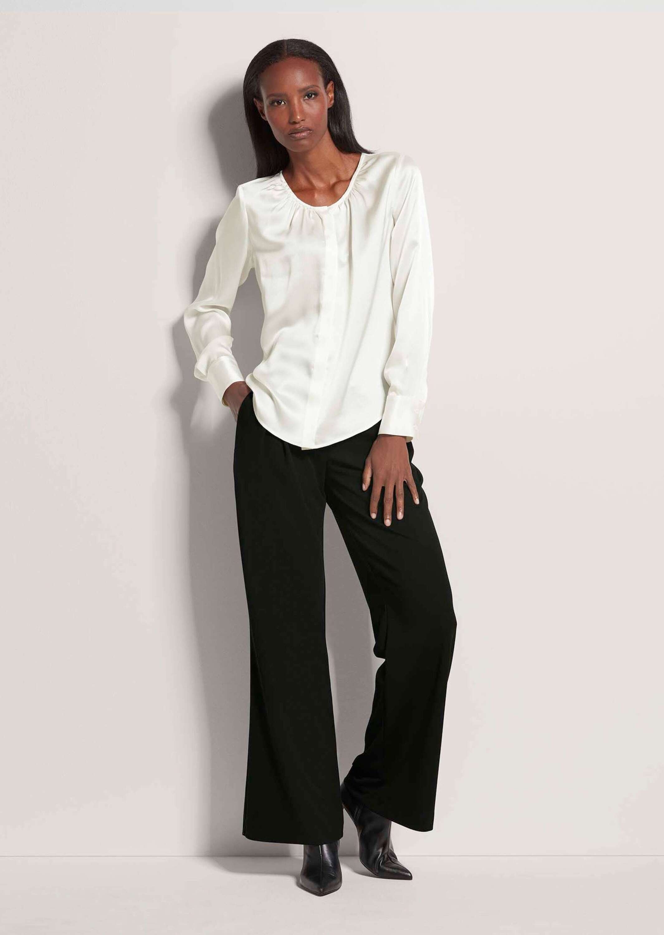 MADELEINE Langarmbluse "Bluse Elegante Seidenbluse mit verdeckter Knopfleis günstig online kaufen