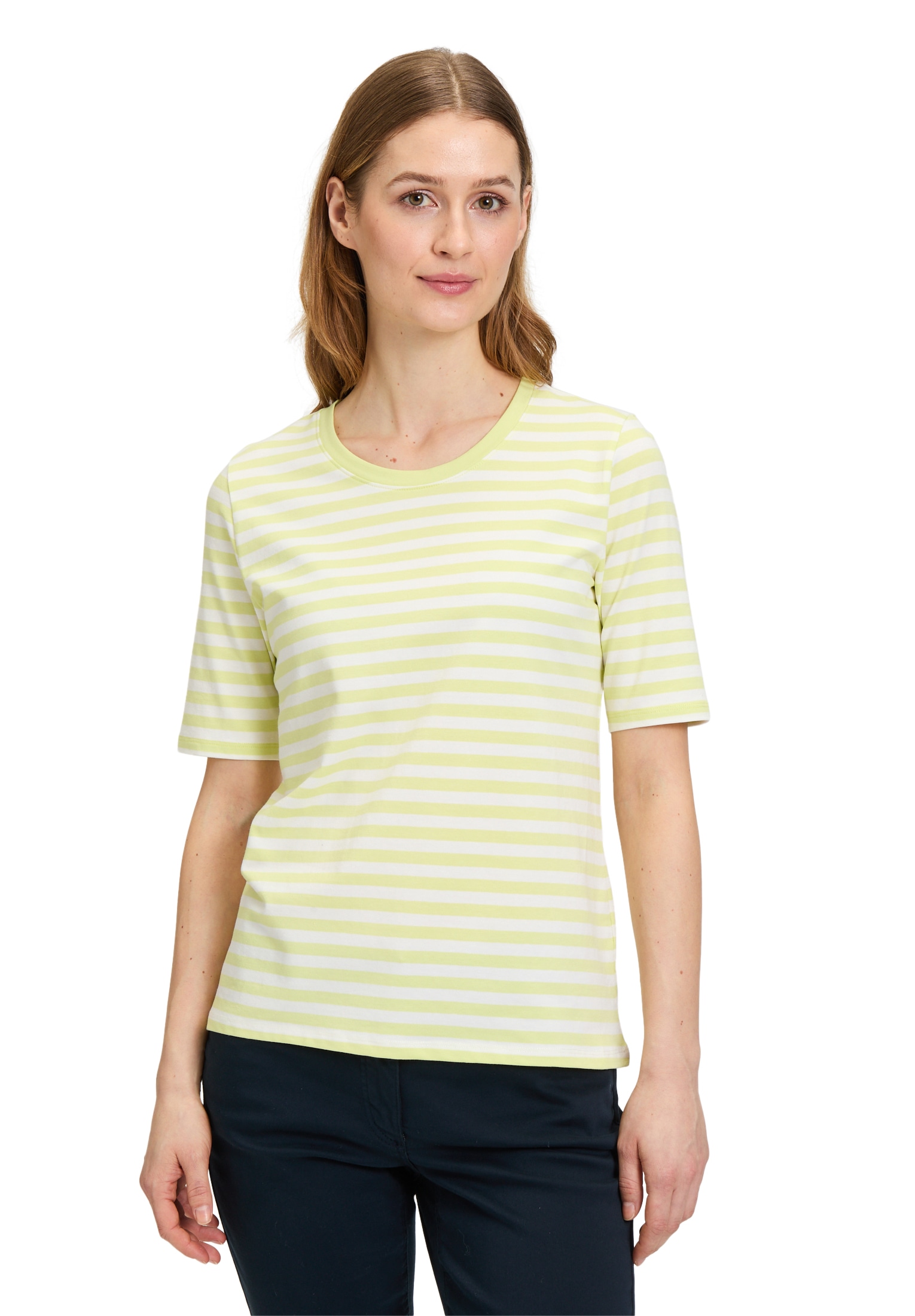 Betty Barclay Kurzarmshirt "Betty Barclay Damen Basic Shirt mit Streifen", günstig online kaufen