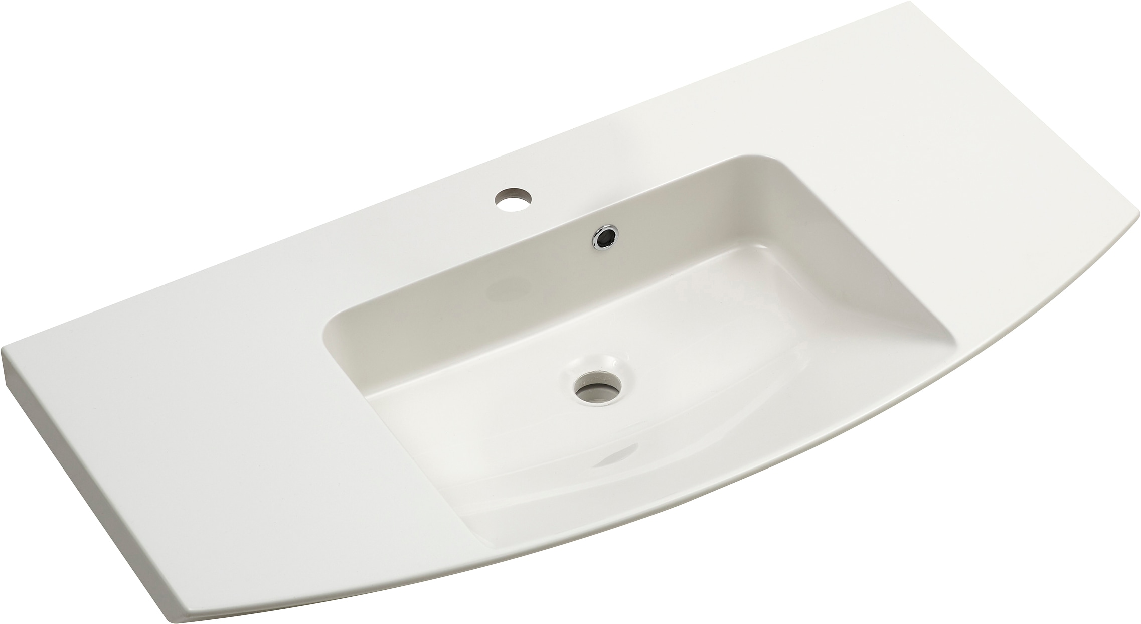 Saphir Badmöbel-Set »Cassca Sprint 3-teilig Mineralmarmor-Waschtisch mit LED-Spiegelschrank«, (4 St.), Midischrank, inkl. Türdämpfer, 4 Türen, 4 Schubladen
