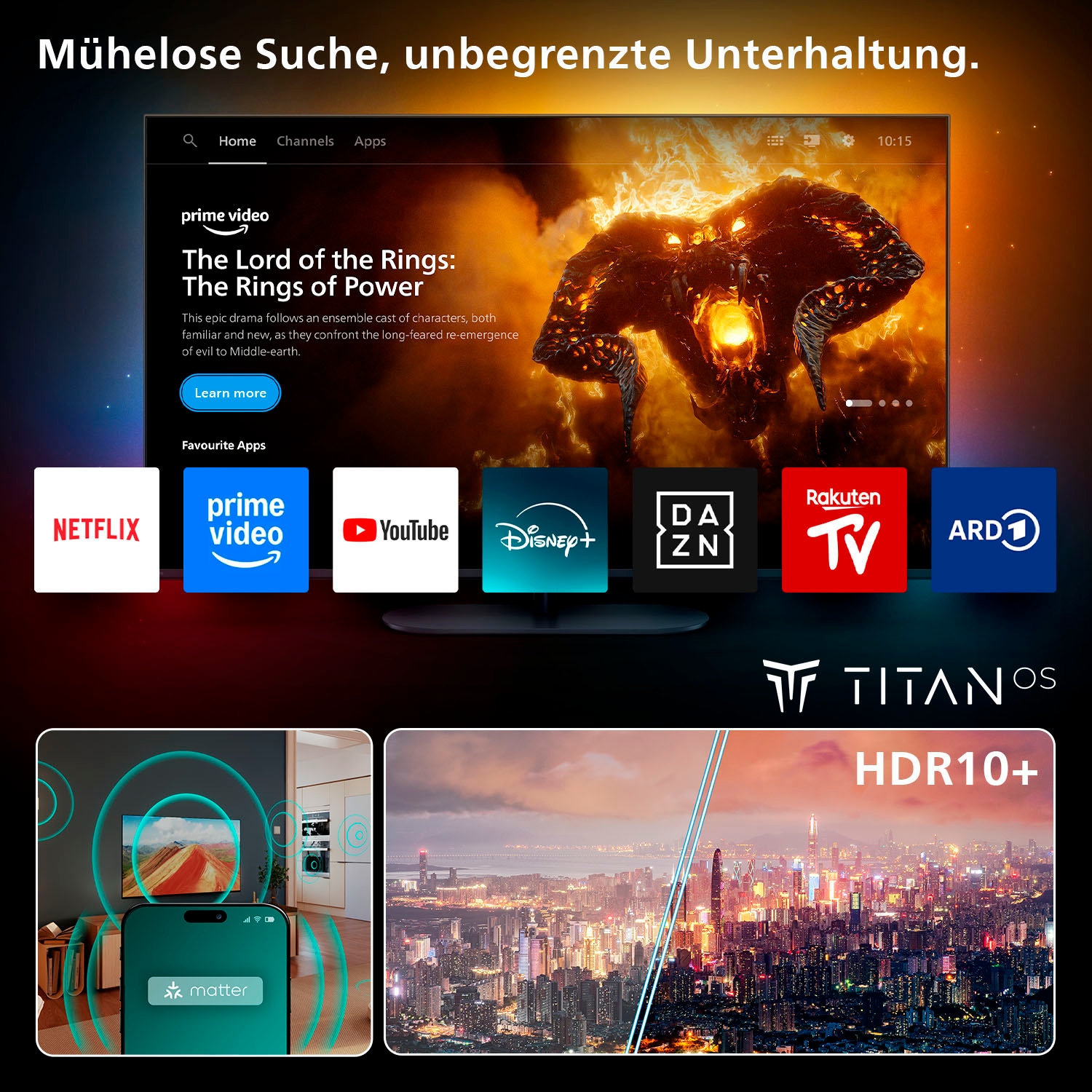 Philips LED-Fernseher »55PUS7000/12«, 4K Ultra HD, Smart-TV