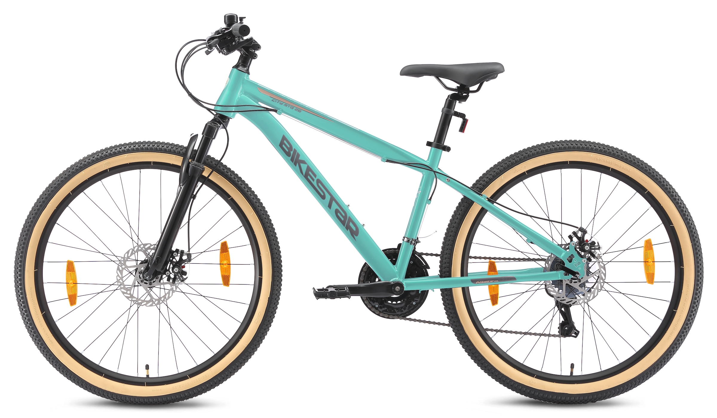Bikestar Mountainbike 21 Gang Shimano RD-TY300 Schaltwerk Kettenschaltung für Damen und Herren, Kettenschaltung