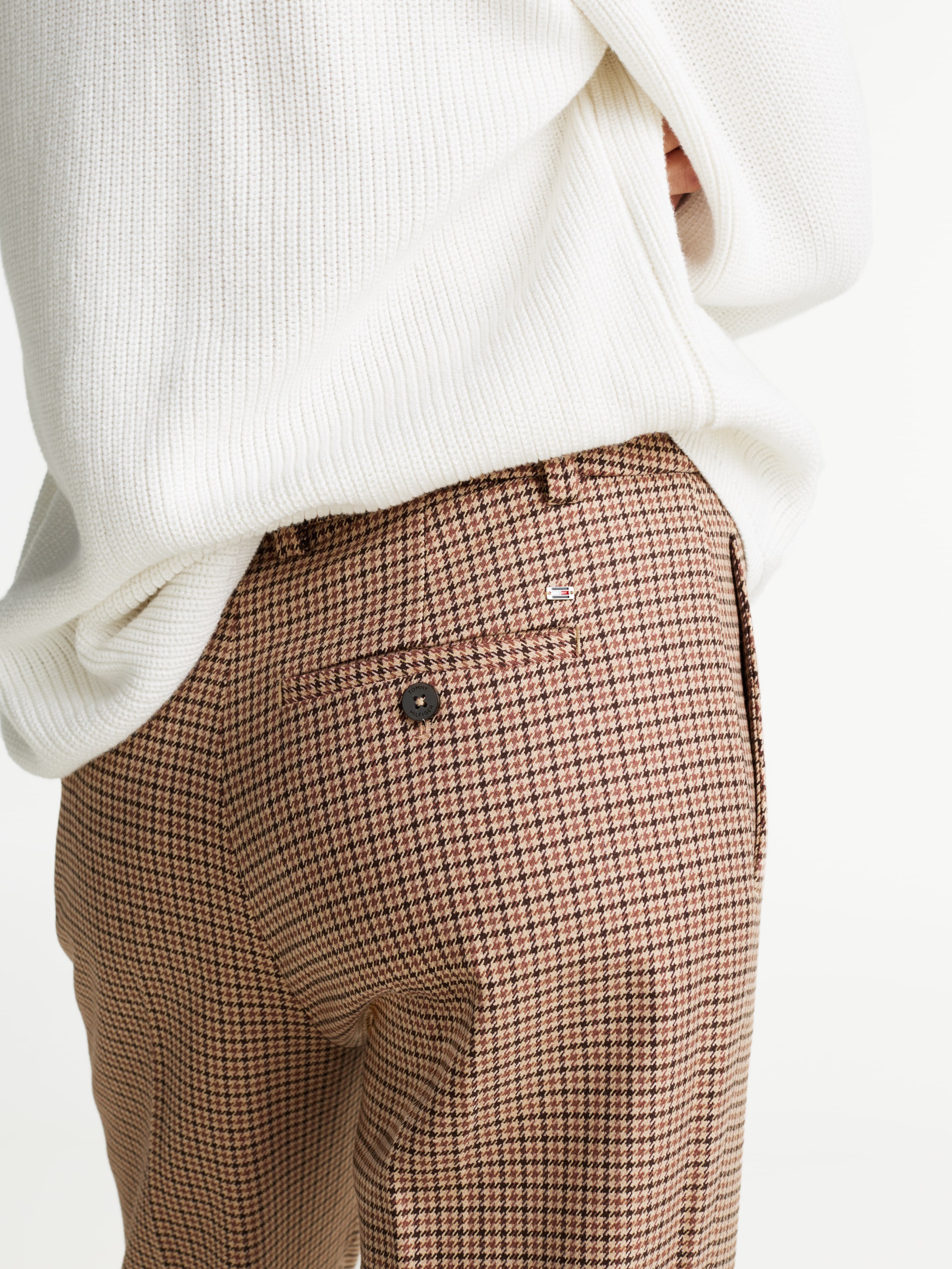Tommy Hilfiger Webhose »CORE CHECK SLIM STRAIGHT PANT«, im Karodessin