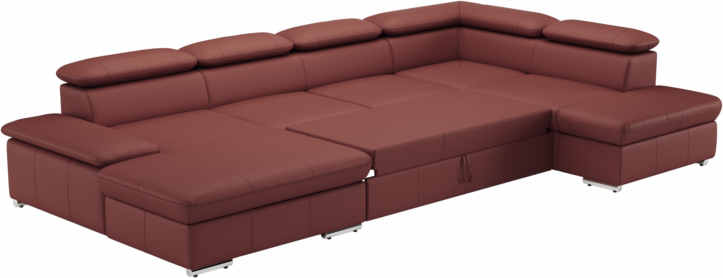 sit&more Wohnlandschaft »Valantine U-Form«, inkl. Kopf- und Armteilverstellung, wahlweise mit Bettfunktion