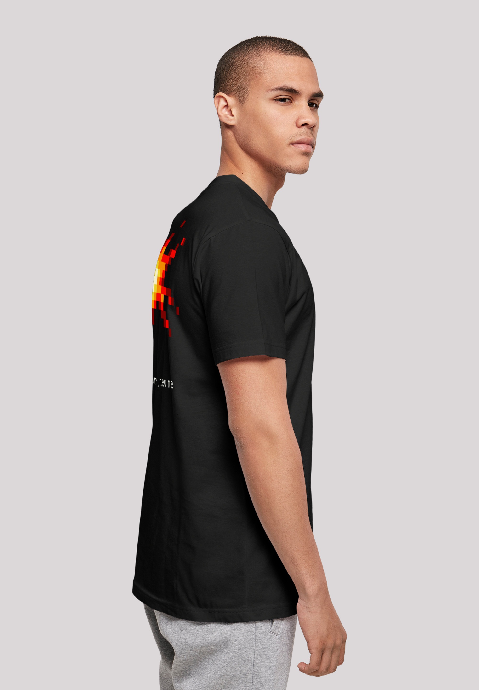 F4NT4STIC T-Shirt »Happy People Only Good Vibes«, Print