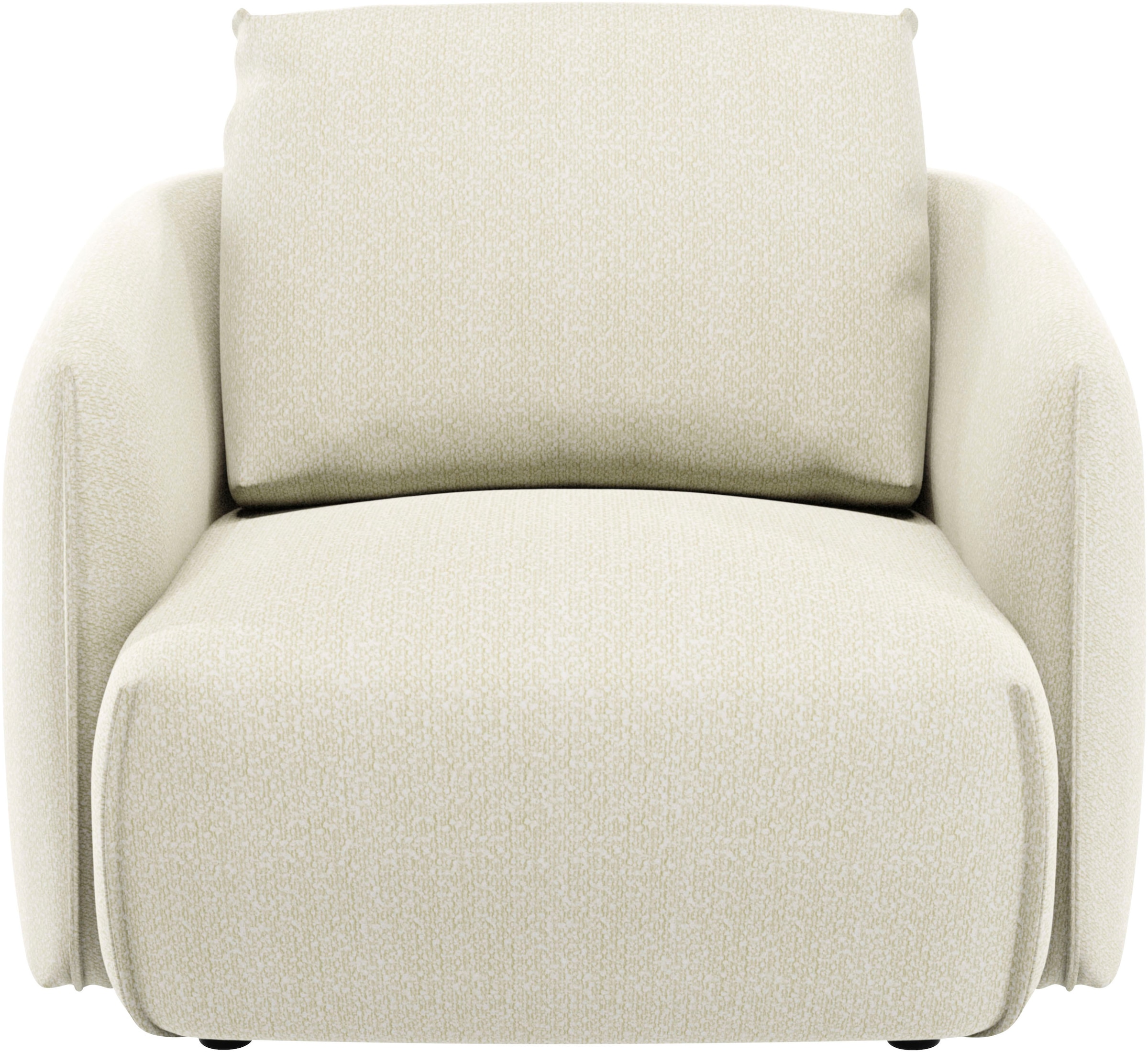 Guido Maria Kretschmer Home&Living Sessel »Shawn, Loungesessel, Designsessel mit elegant geschwungen Armlehnen«, organische Form, bequem, mit hochwertigem Bezug