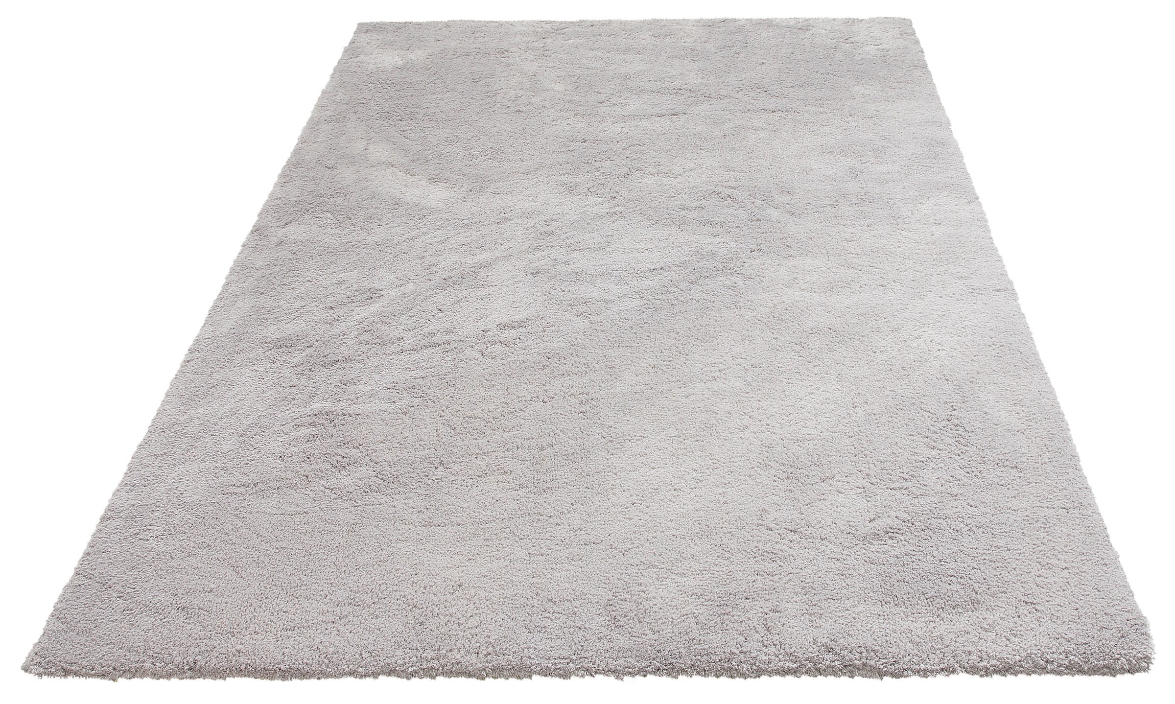 Hochflor-Teppich OTTO HOME "Microfaser Teppich Magong, besonders weich, sehr feiner Flor" Gr. 8, silber (silberfarben), B:300cm H:25mm L:400cm, Kunstfaser, Teppiche, uni, Wohnzimmer, Schlafzimmer, Kinderzimmer, auch rund und als Läufer