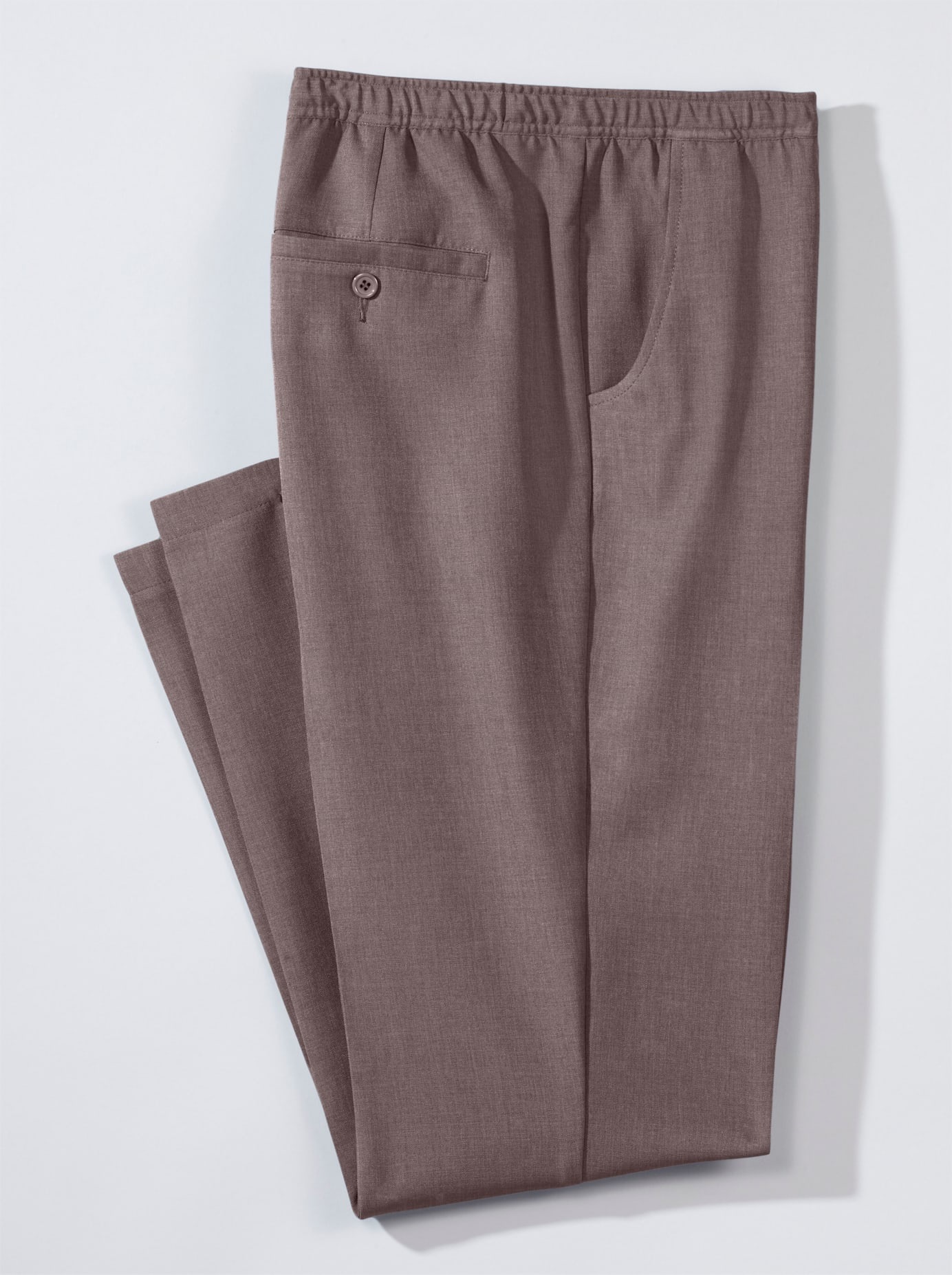 Classic Men's Pull-On Trousers Brown 24 3