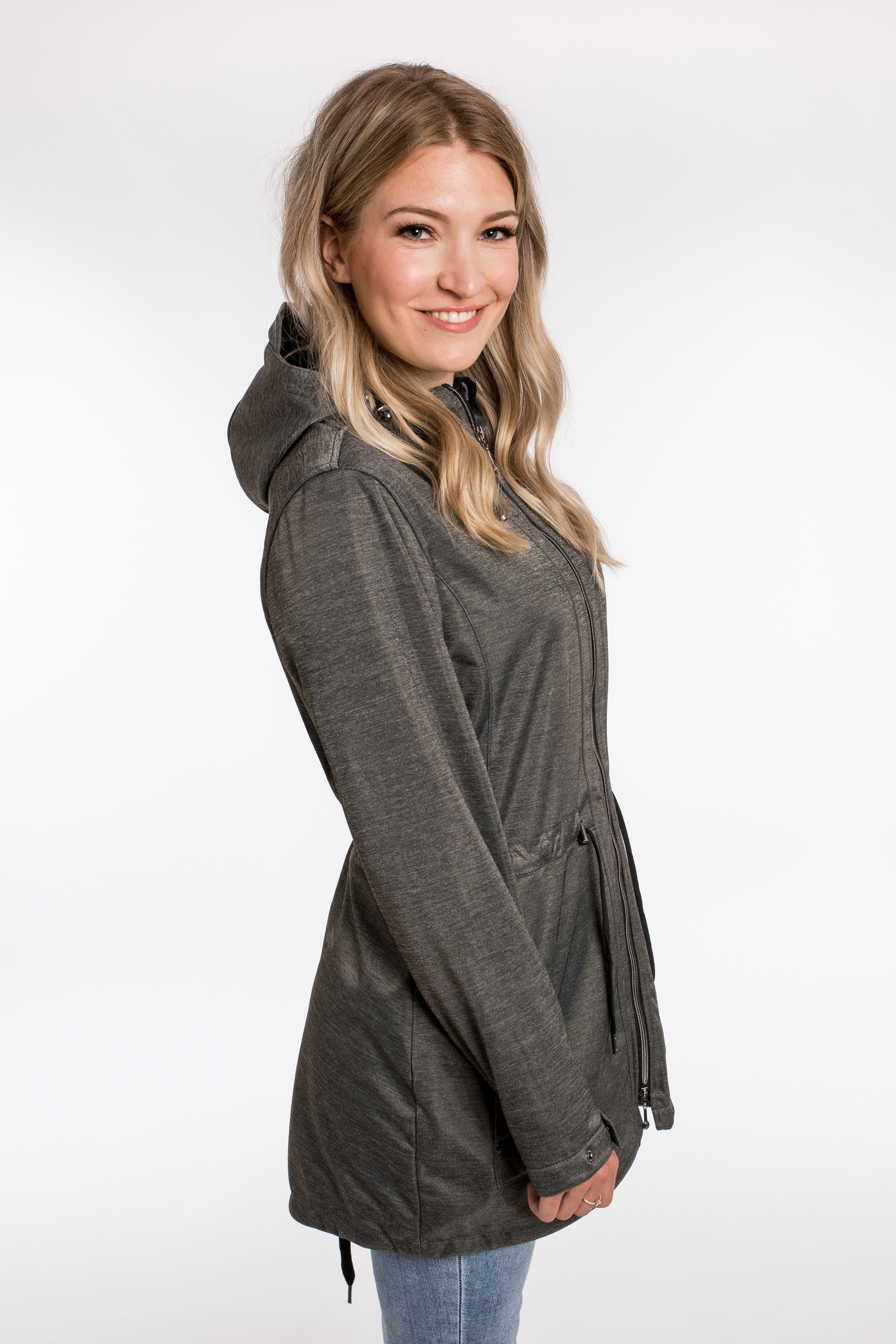 DEPROC Active Softshellparka »TATLATUI Women«, in edel schimmernder Melangeoptik
