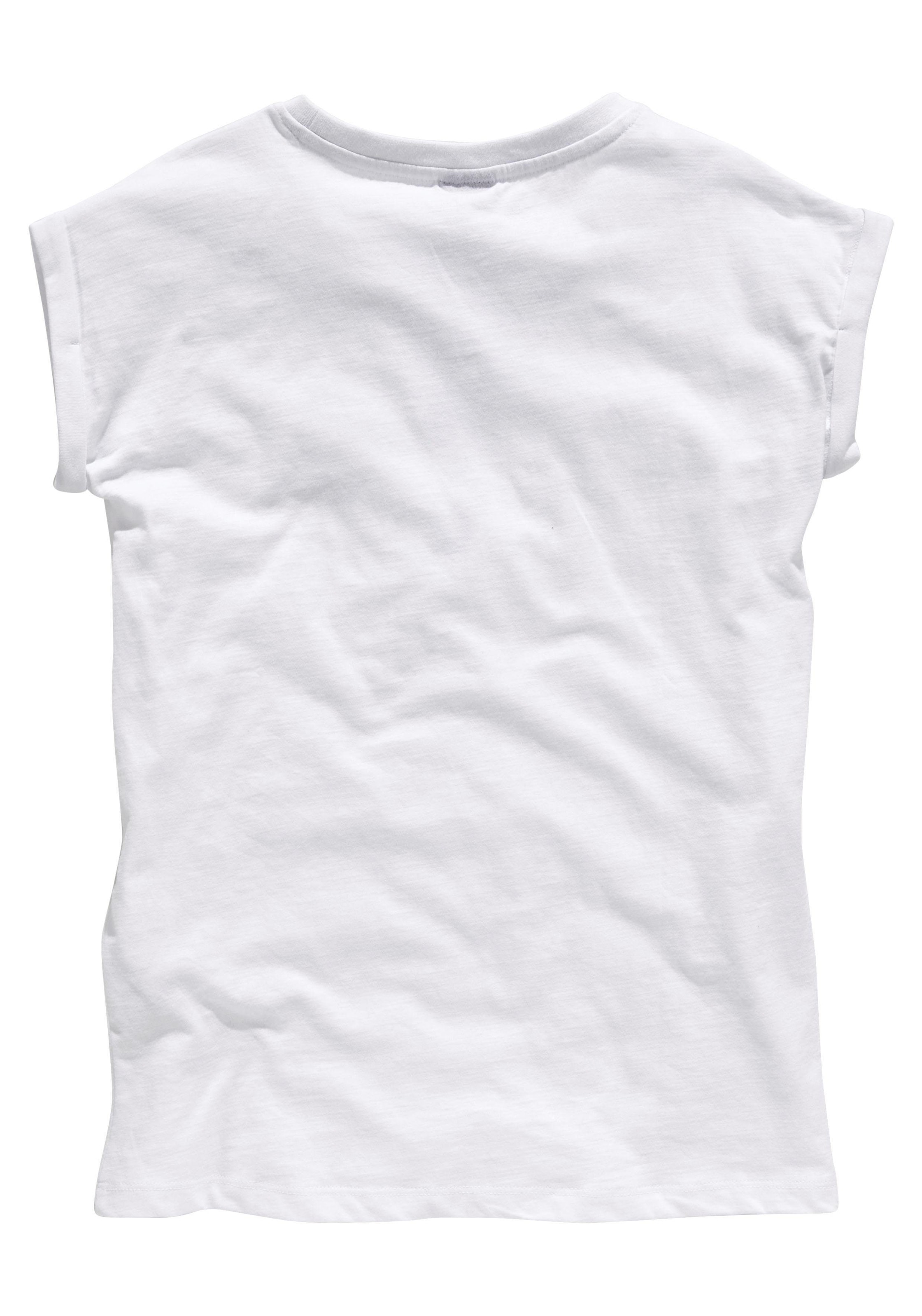 T-Shirt fragst: in | BAUR Du legerer bestellen weiter NEIN!«, Form »Bevor KIDSWORLD online