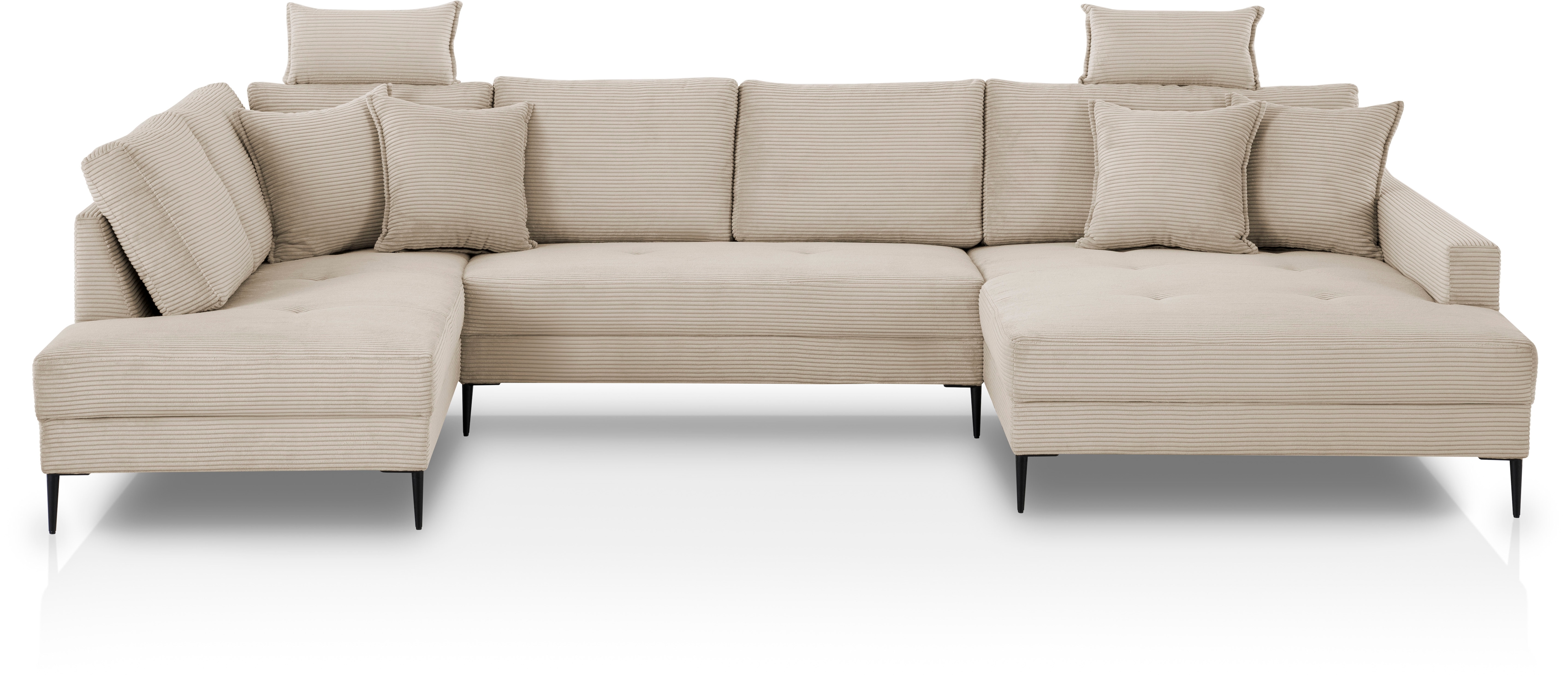 OTTO home Wohnlandschaft "Summer" U-Form, B: 360cm in Cord & Struktur