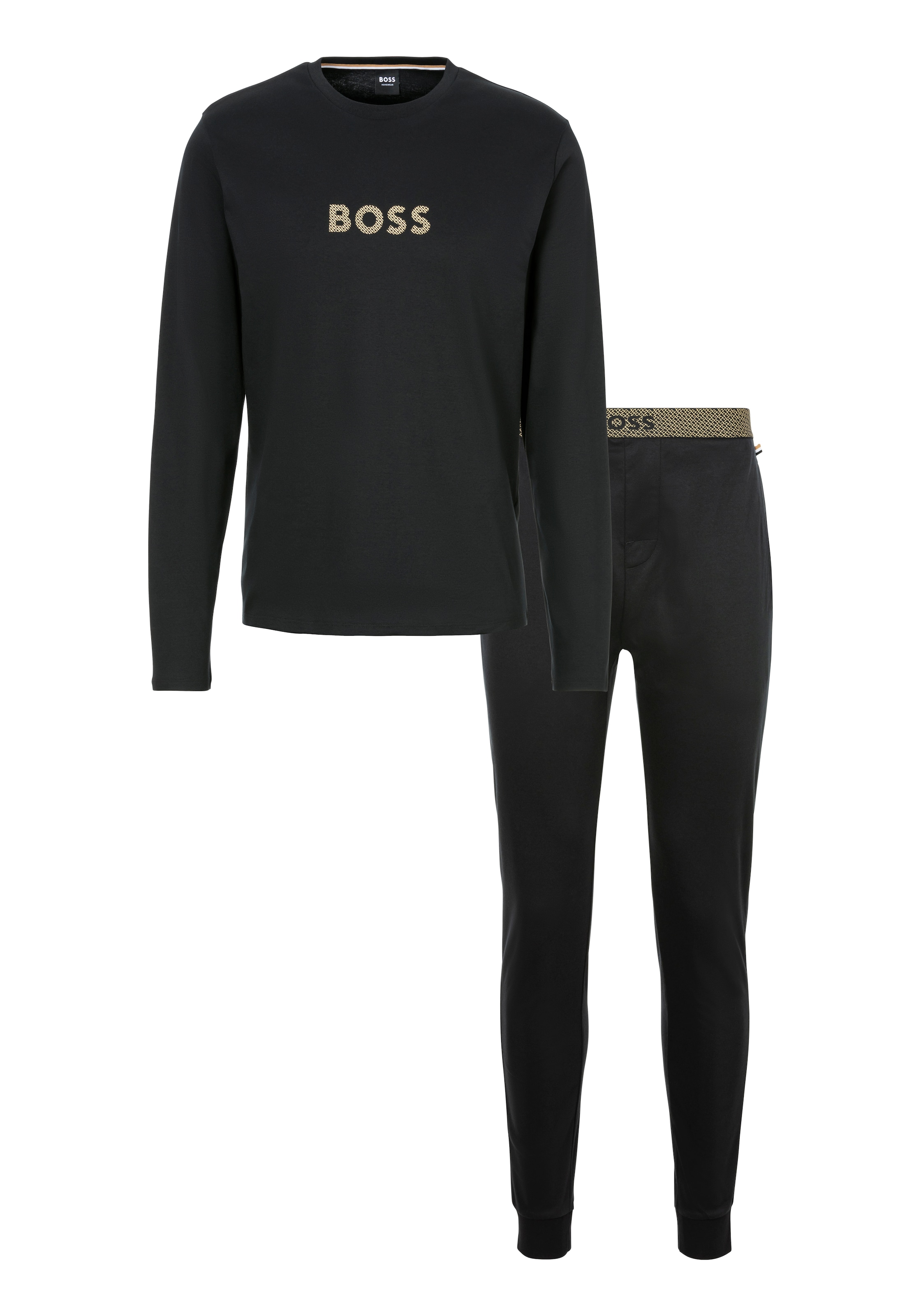 BOSS Pyjama "Gift Long Set 102", mit Label