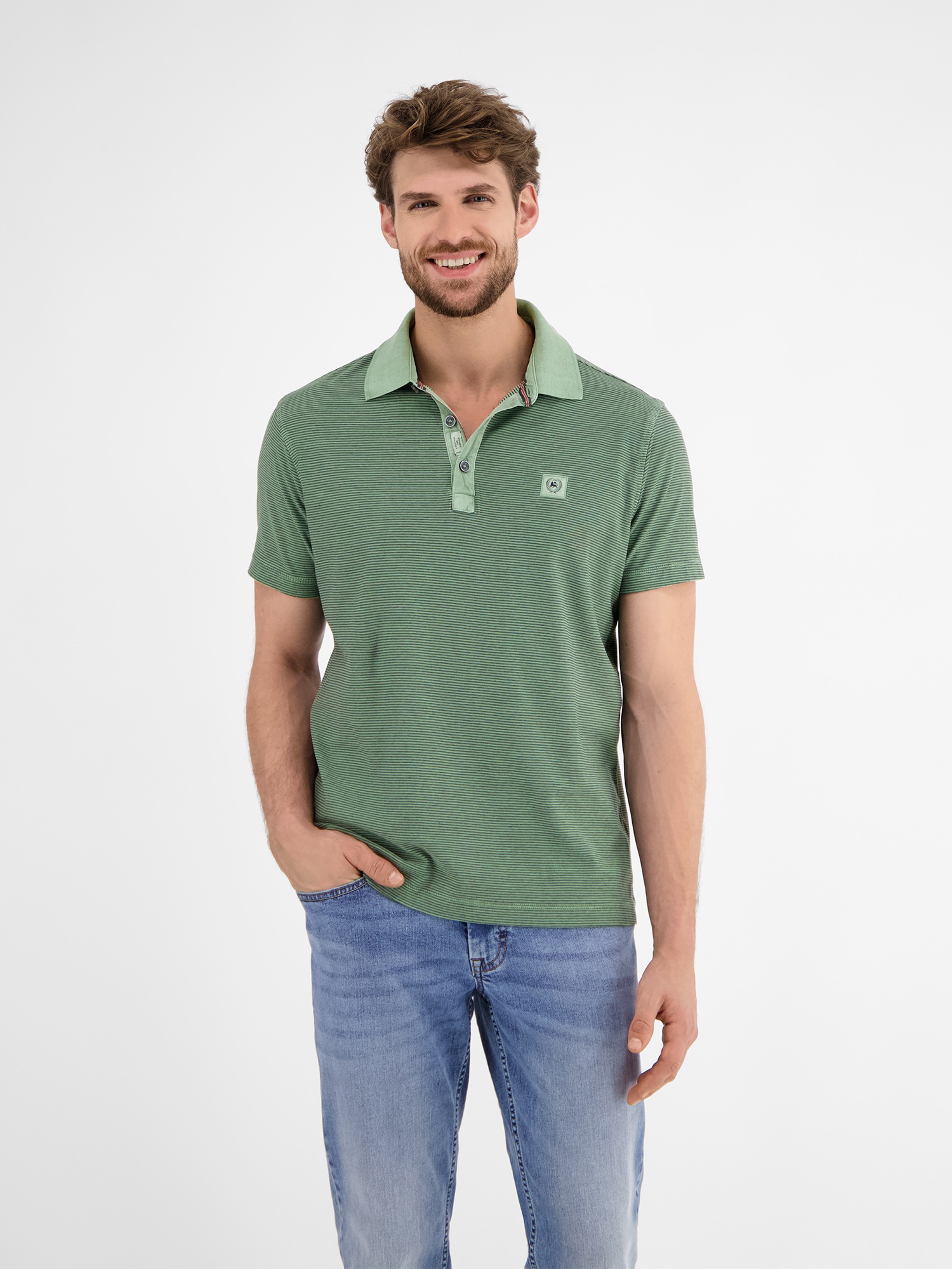LERROS Poloshirt »LERROS Herren Poloshirt, gestreift«