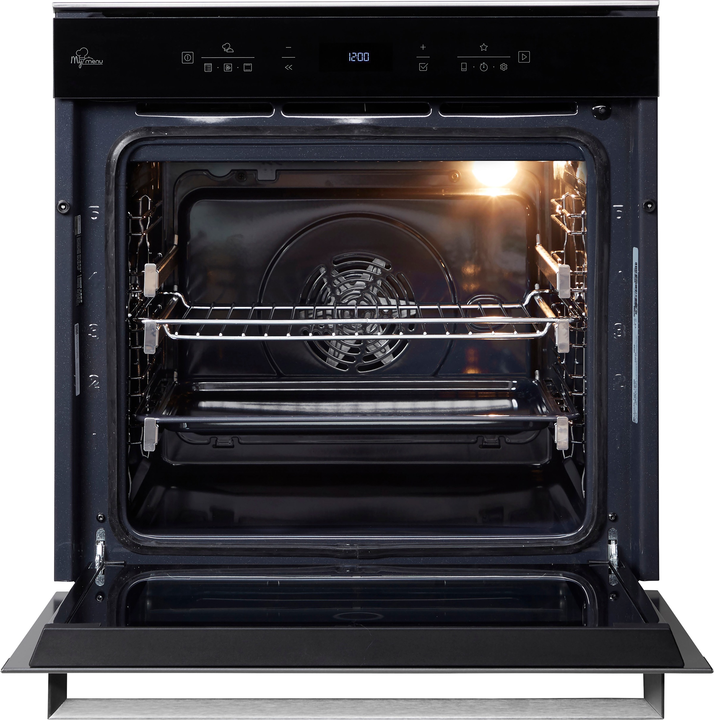 BAUKNECHT Backofen-Set »BIK7 CHC8TS PT«, mit 3-fach-Teleskopauszug, (Set), APP STEUERBAR, HYDROLYSE