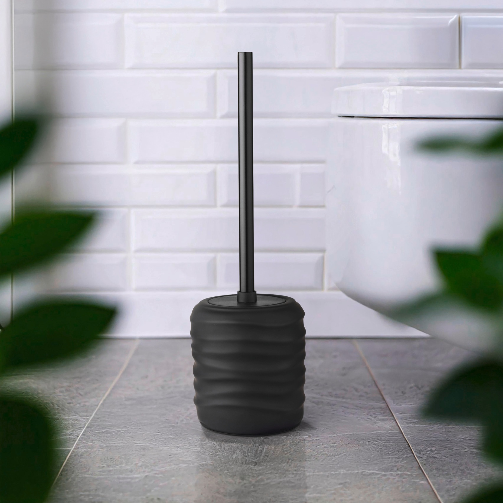 WENKO WC-Garnitur "Illana" Keramik mit Soft-Touch-Beschichtung, Toilettenbü günstig online kaufen