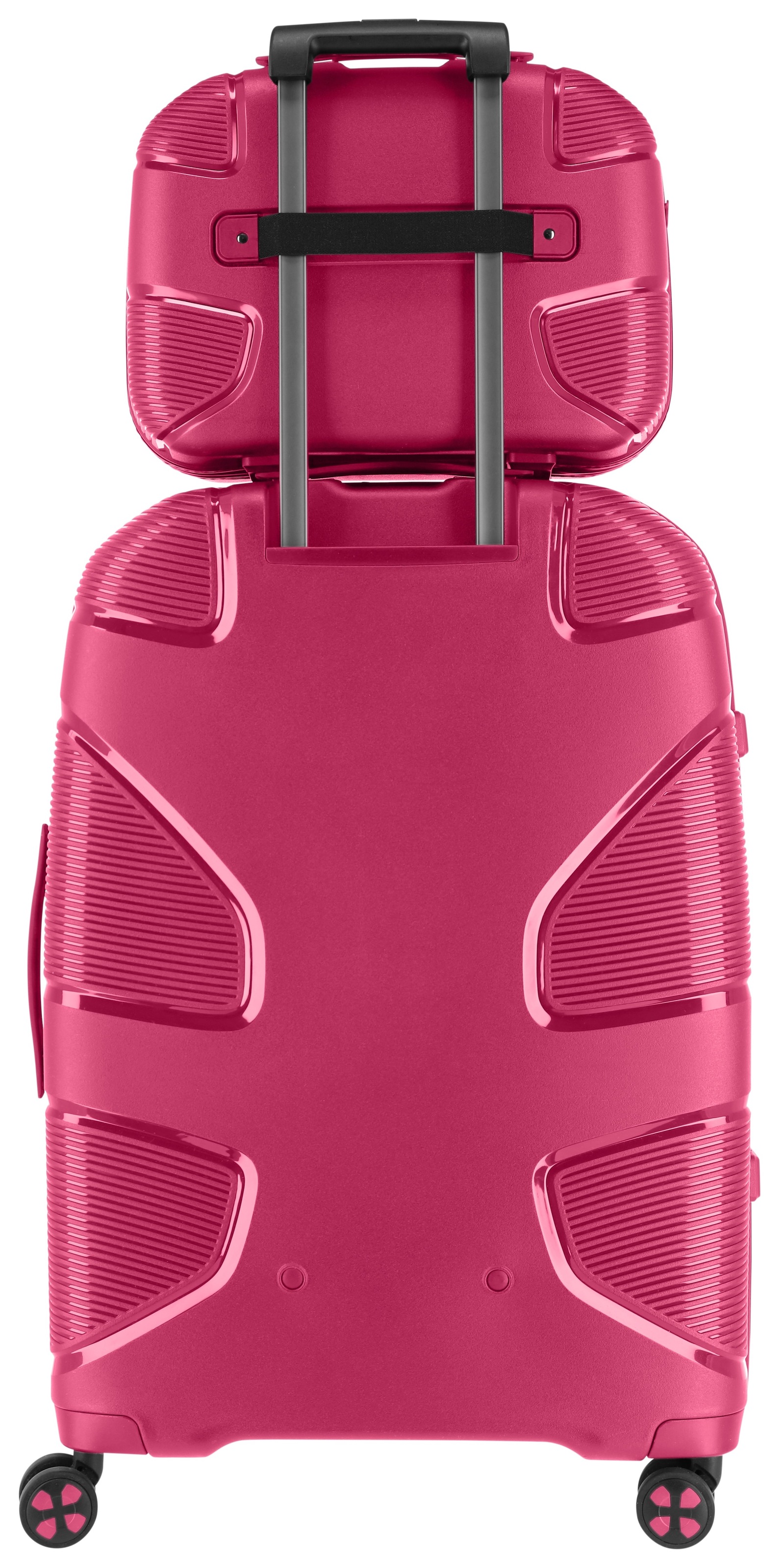 IMPACKT Beautycase »IP1«, Kulturbeutel Hartschale Trolley-Aufsteck-System Tragegurt Laptopfach