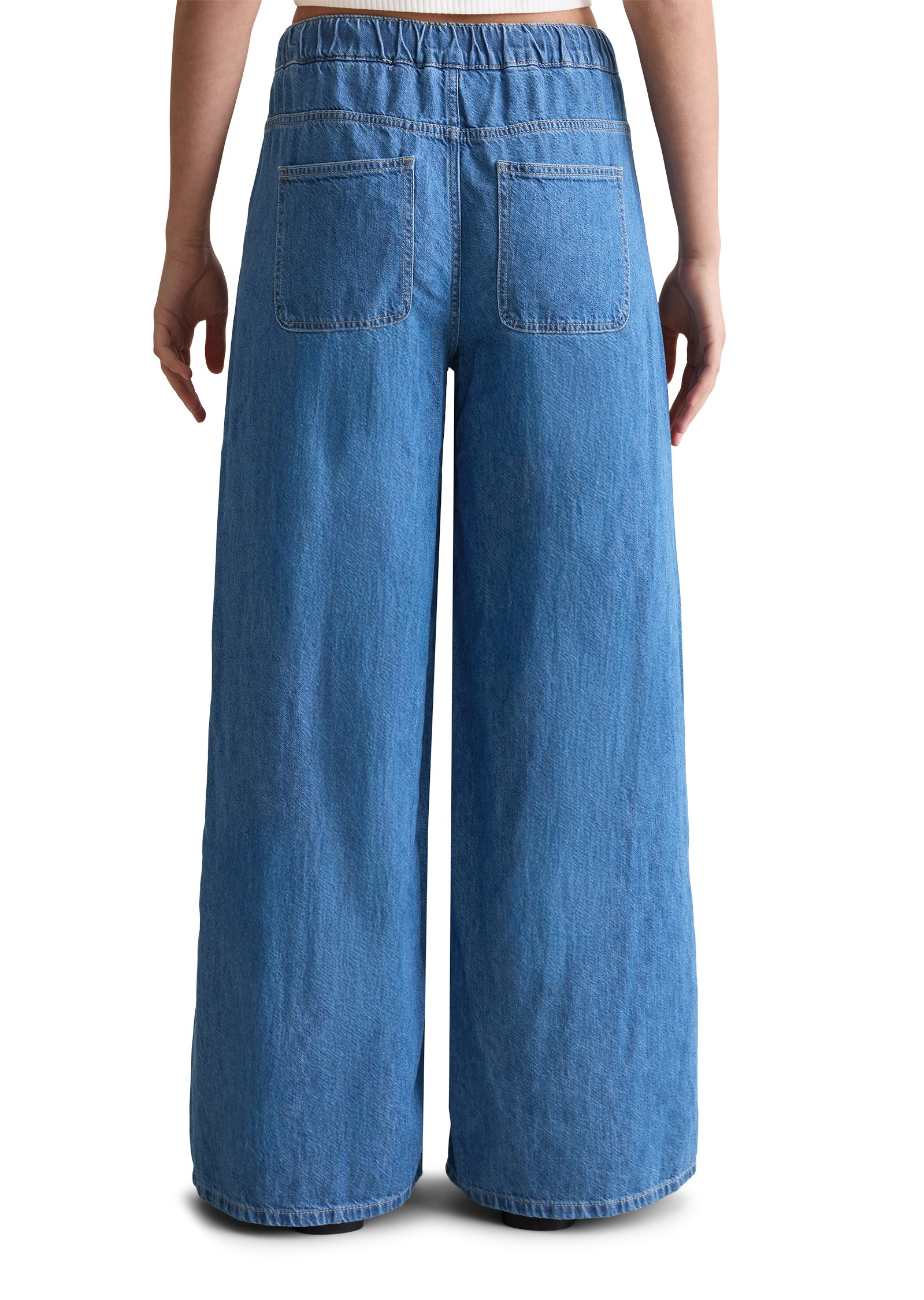 Marc O'Polo DENIM Weite Jeans »mit recyeltem Leinen-Garn«