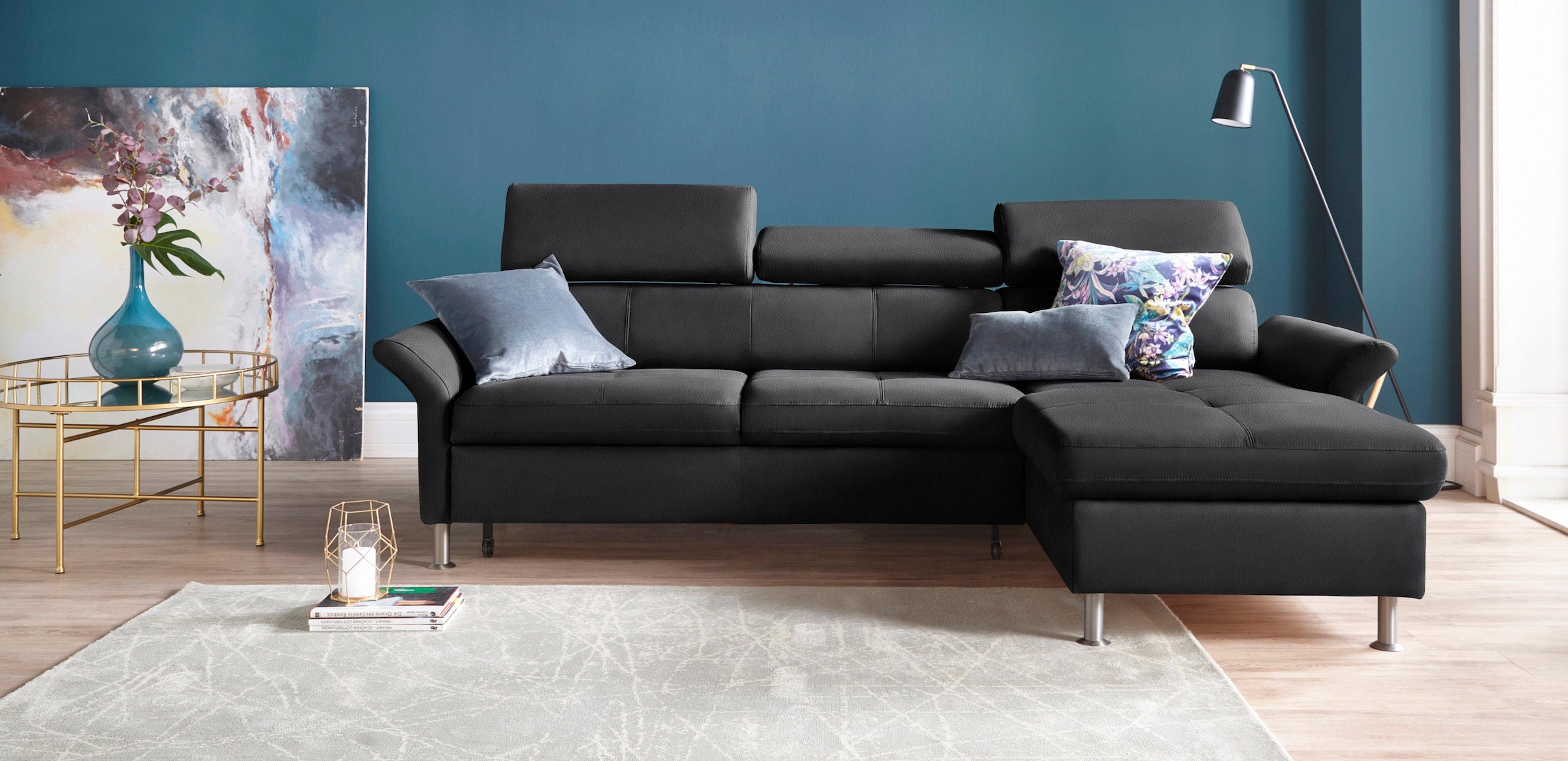 exxpo - sofa fashion Ecksofa "Maretto, bequem & komfortabel, bodenfrei, Bre günstig online kaufen