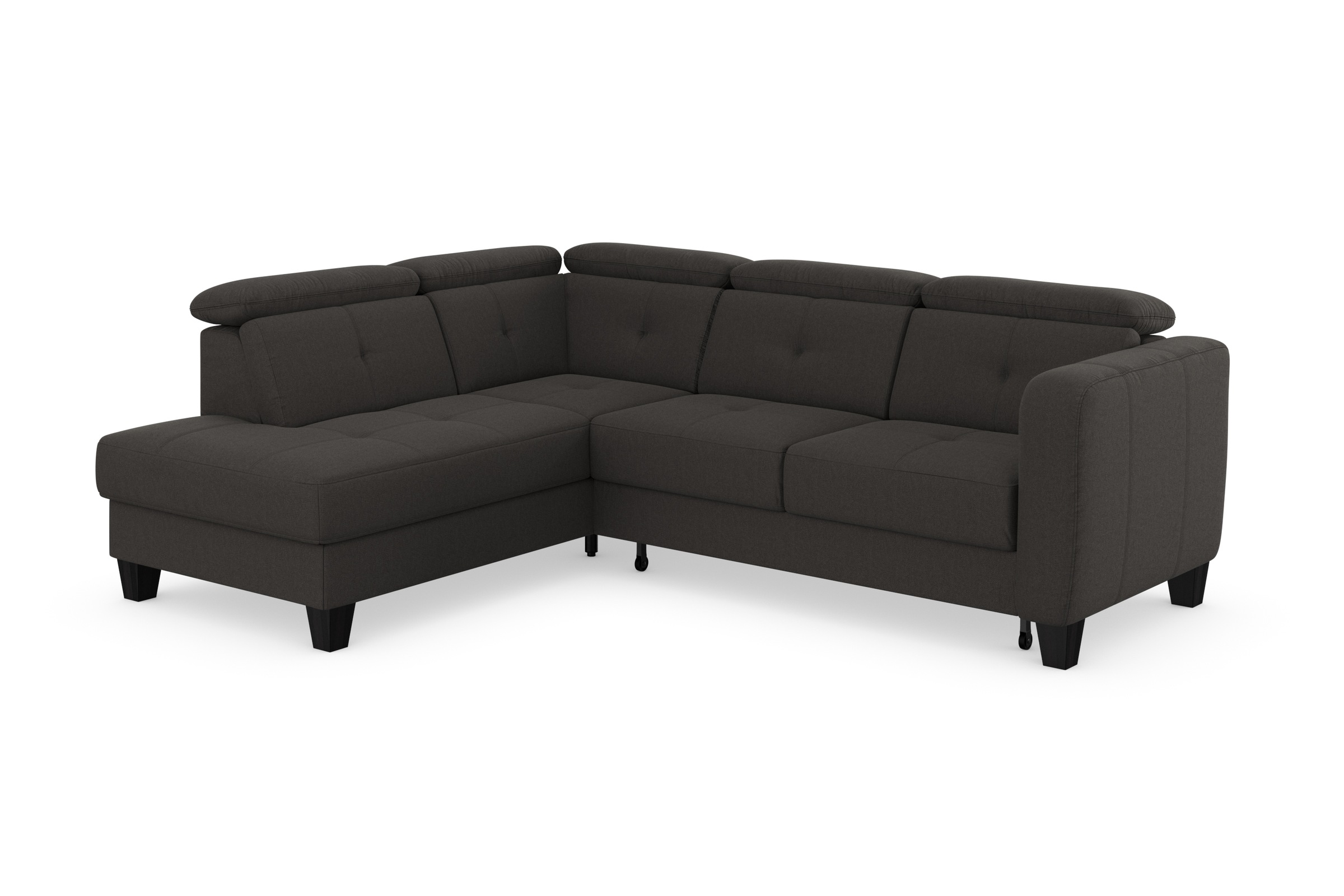 Thumbnail - sit&more Ecksofa "Belluci L-Form", inklusive Federkern, wahlweise mit Bettfunktion und Bettkasten