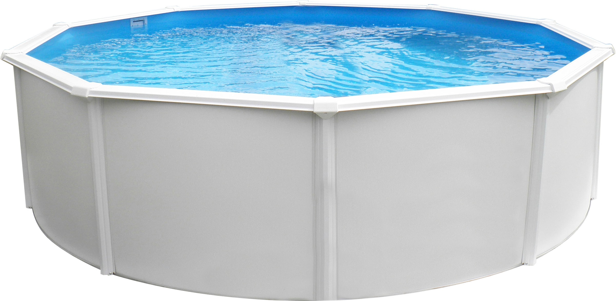 KWAD Rundpool »»Supreme« all in Premium Folie«, (Set, 7 tlg.), ØxH: 460x132cm, inkl. Bodenisolationsset