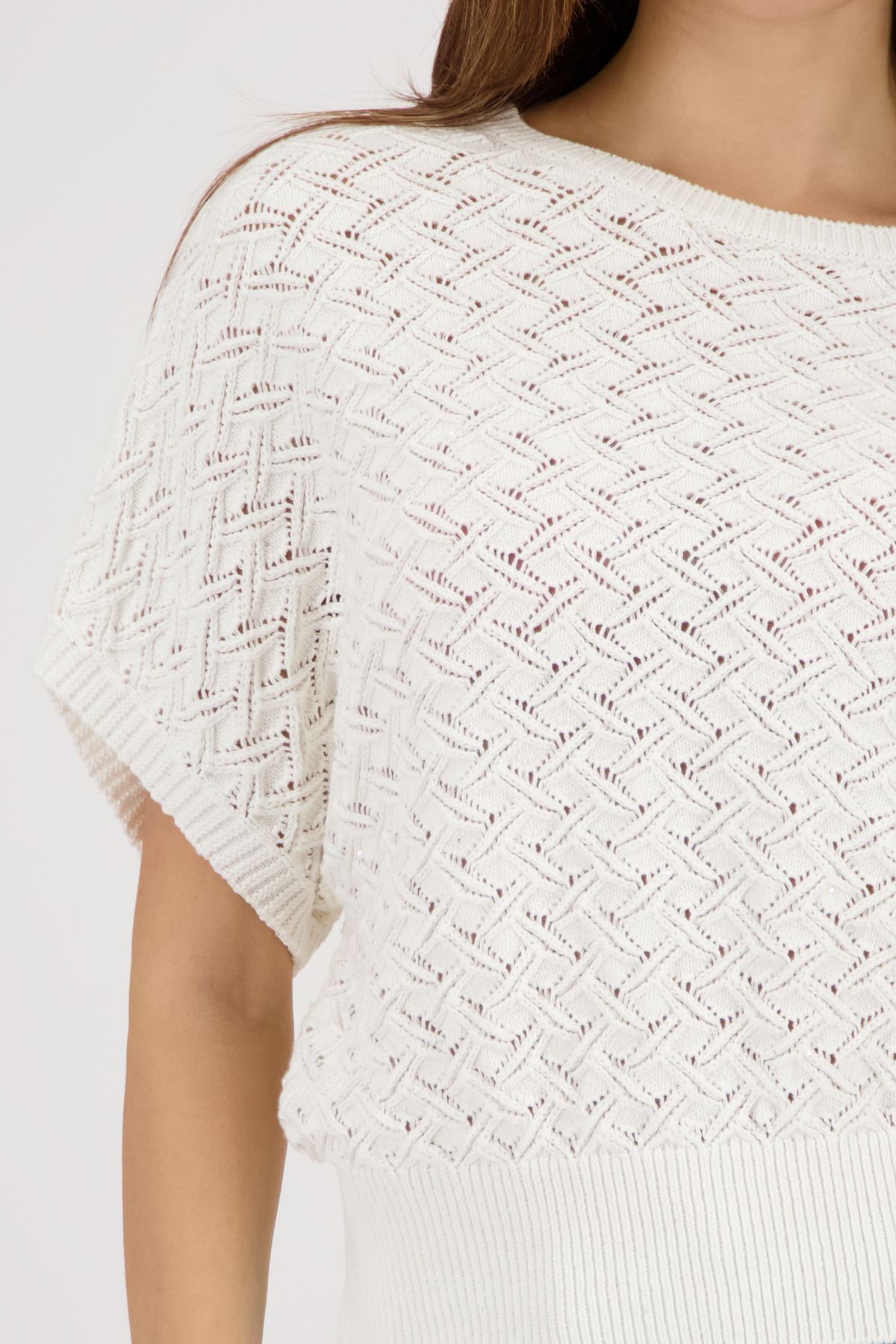 Thumbnail - Monari Strickpullover "Pullover Ajour" Regular fit mit Ajour-Strickerei