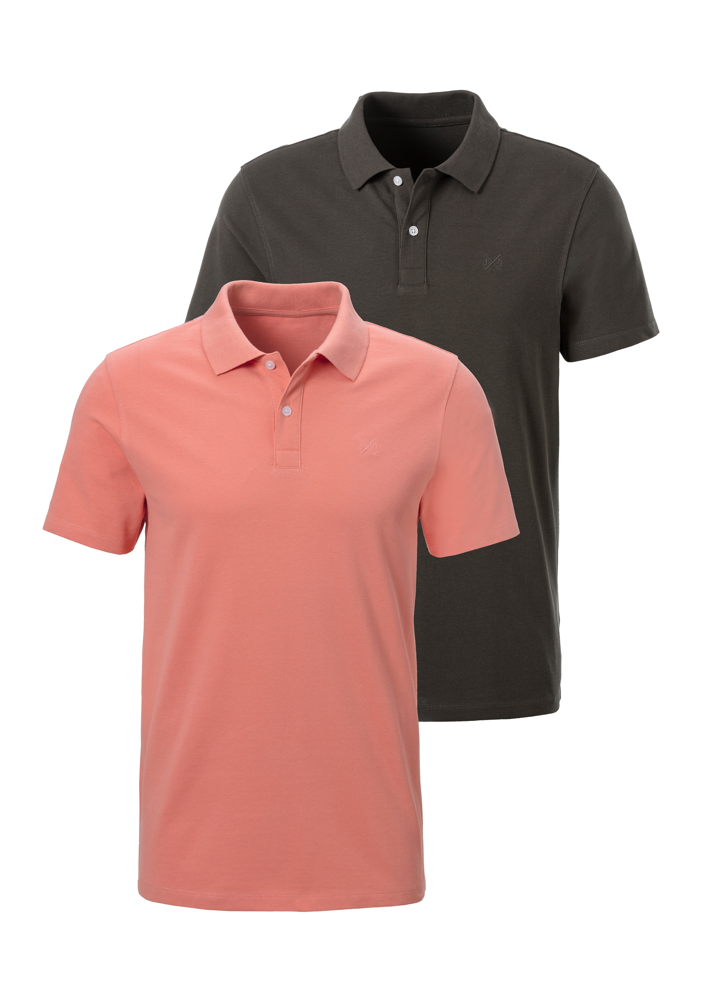 John Devin Poloshirt im-2er-Pack, 2 Stk. mit dezenter- hochwertiger Logosti günstig online kaufen
