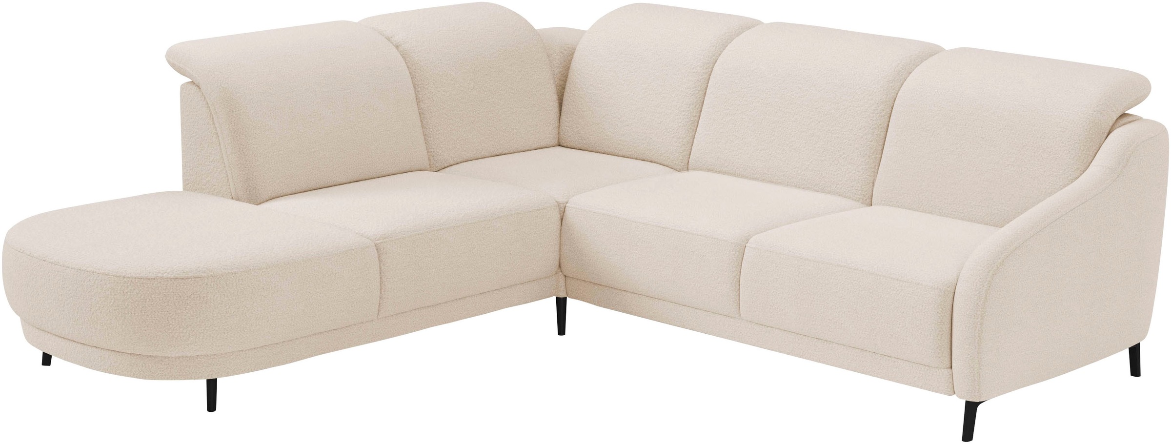sit&more Ecksofa »Blues L-Form«, wahlweise mit Klapptisch und USB