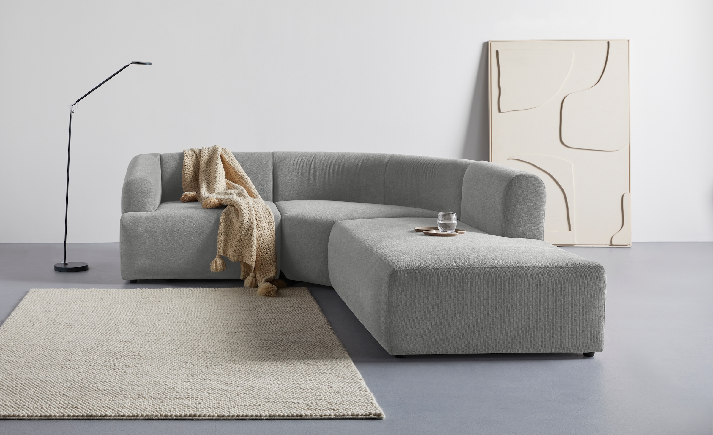 LeGer Home by Lena Gercke Ecksofa "LYZA L-Form links/rechts, Modularsofa, Maße B/T/H: 211/267/74 cm" als Modul oder separat verwendbar, für individuelle Zusammenstellung