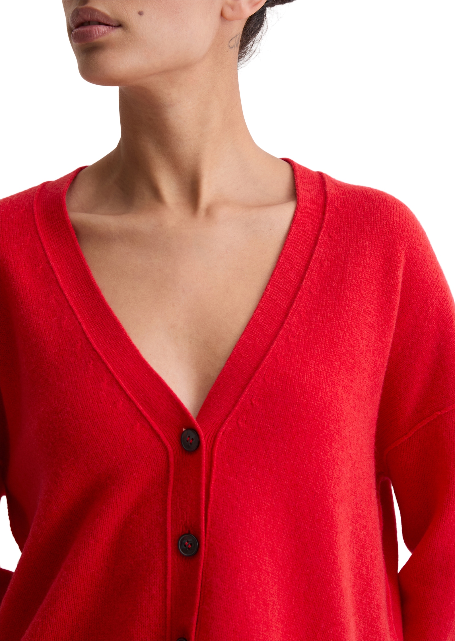 Marc O'Polo Strickjacke »oversized aus flauschiger Lambswool«
