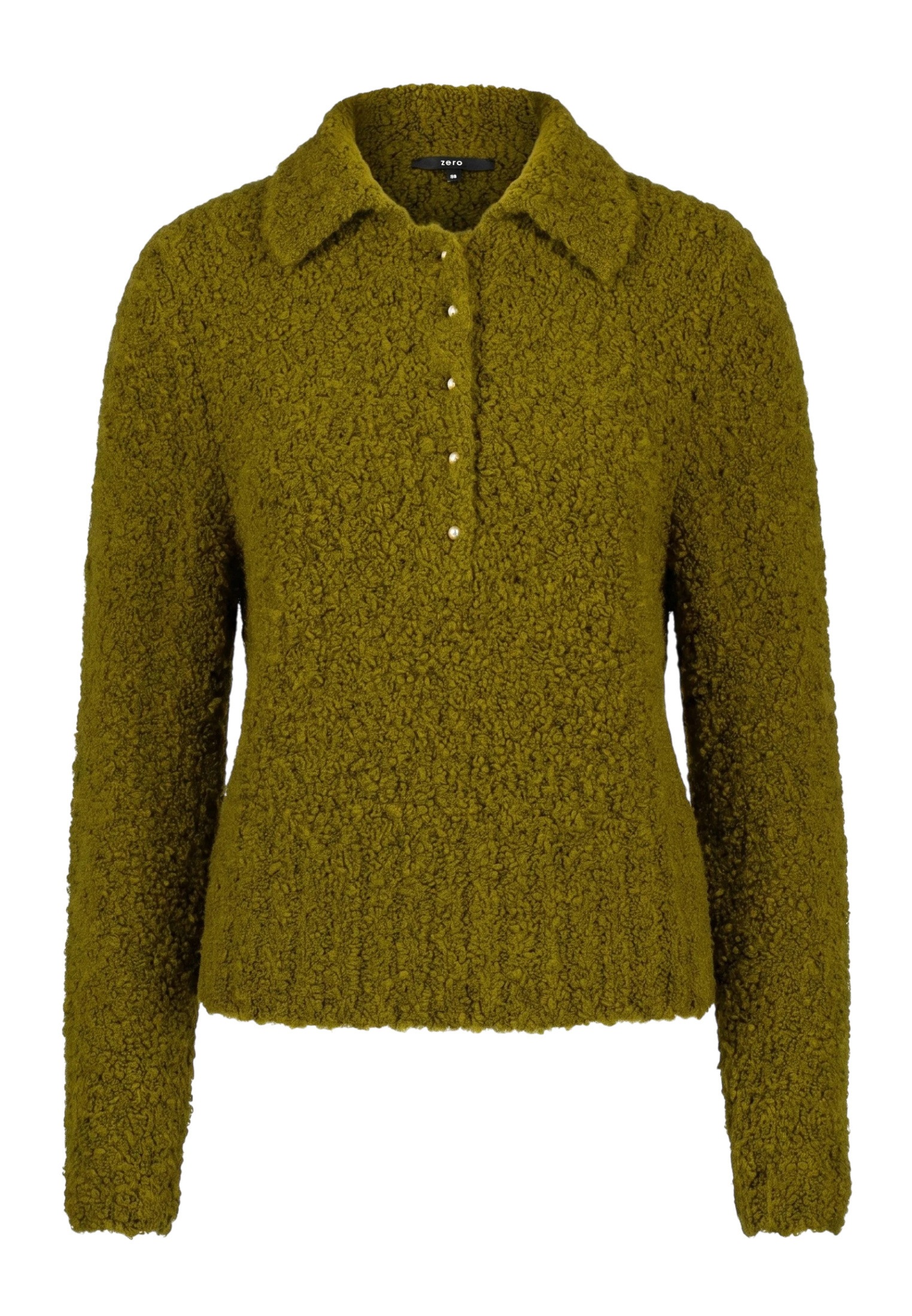 Zero Kurzarmshirt »Damen mit Kragen« 1 Struktur