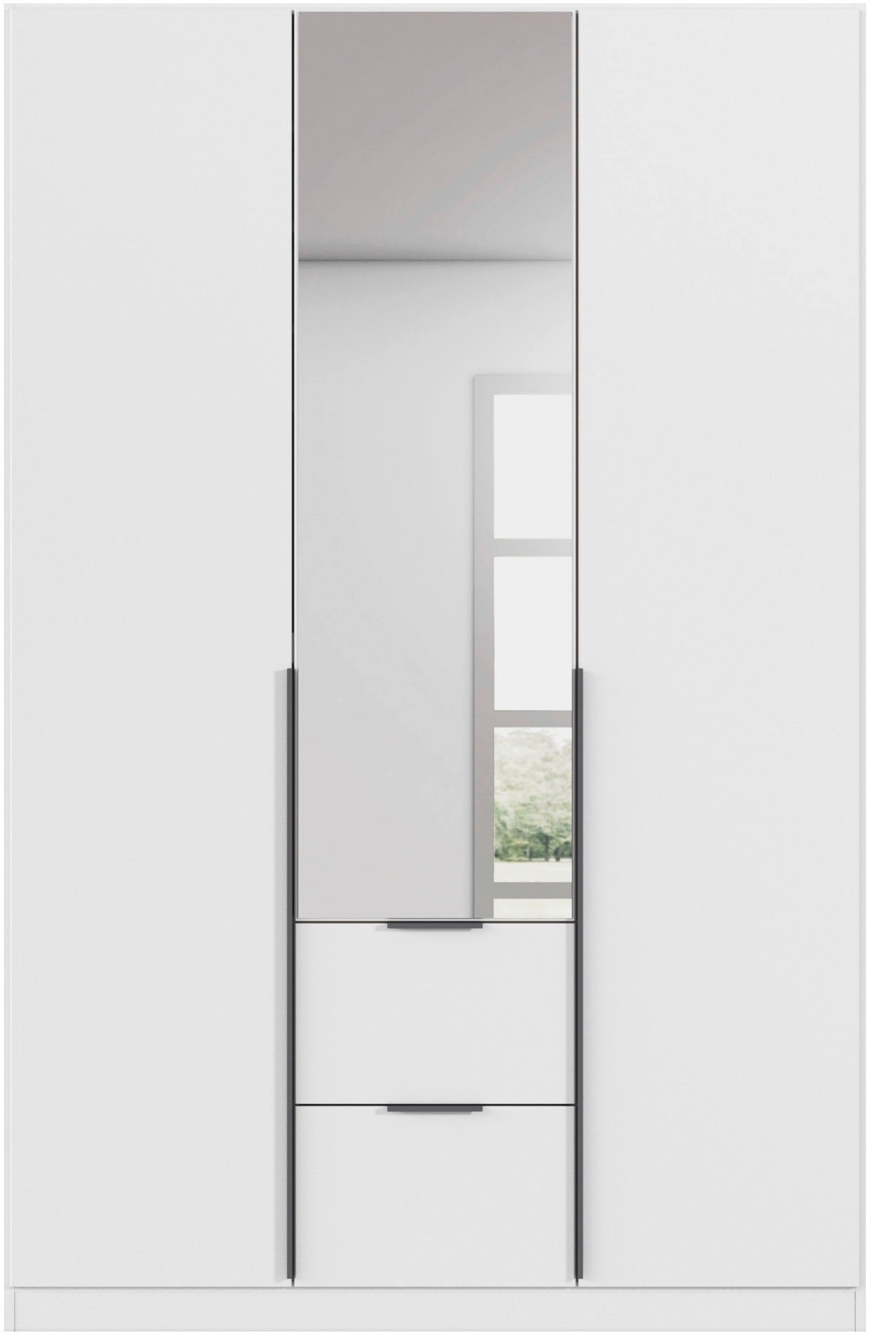 rauch Drehtürenschrank »Kleiderschrank Schrank Garderobe AGORDO mit Dekor- oder Hochglanzfront«, (in zwei Griff-Farben, Breiten 91-360 cm), mit Außenschubkästen, in 7 Breiten und 2 Höhen MADE IN GERMANY