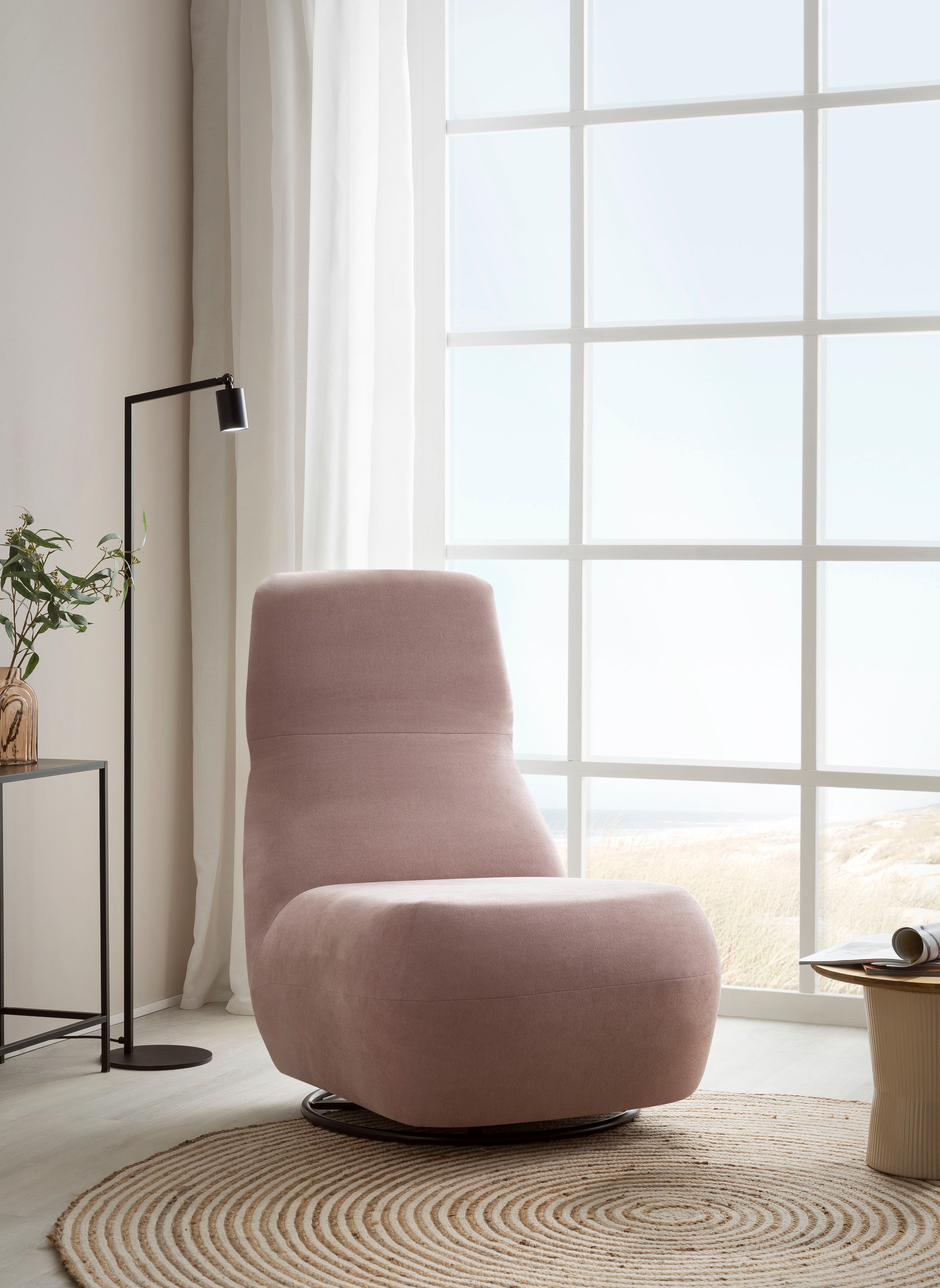 Home affaire Relaxsessel "Emberson Sessel, Rückenlehne hochklappbar, Drehse günstig online kaufen