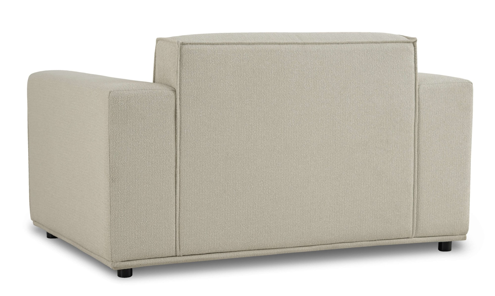 Home affaire Loveseat »Avelin, 1.5 Sitzer, 140 cm, Chenille, Struktur-Boucle«, mit Wellenunterfederung, Kedernaht, bodentief, Skandi-Design