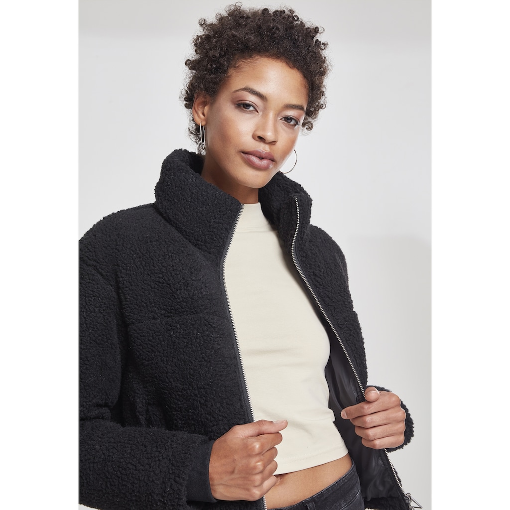 URBAN CLASSICS Winterjacke »Urban Classics Damen Ladies Boxy Sherpa Puffer Jacket«, (1 St.), ohne Kapuze