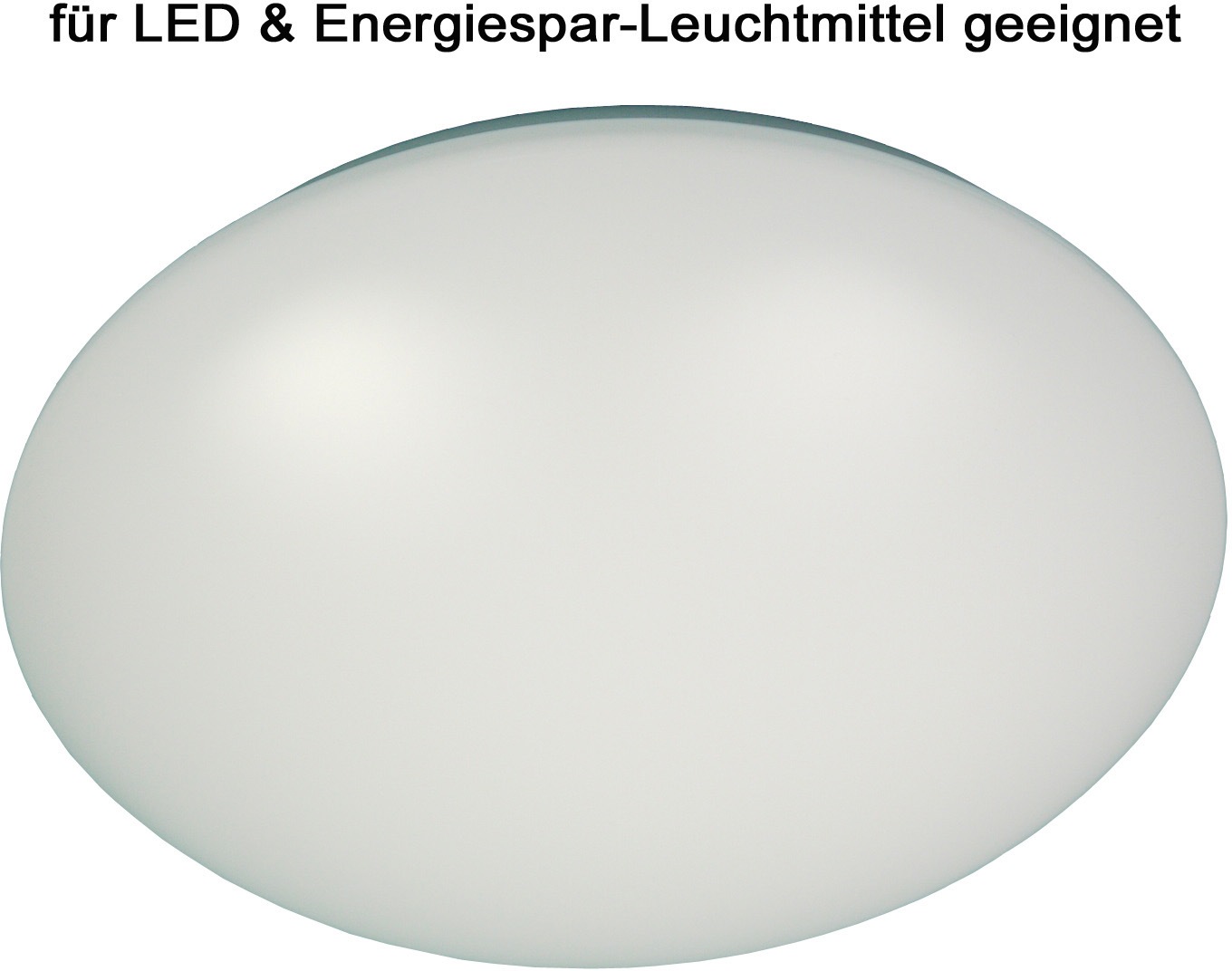 niermann Deckenleuchte, 1 flammig, Leuchtmittel E27 | ohne Leuchtmittel, Deckenschale Kunststoff, opal weiß