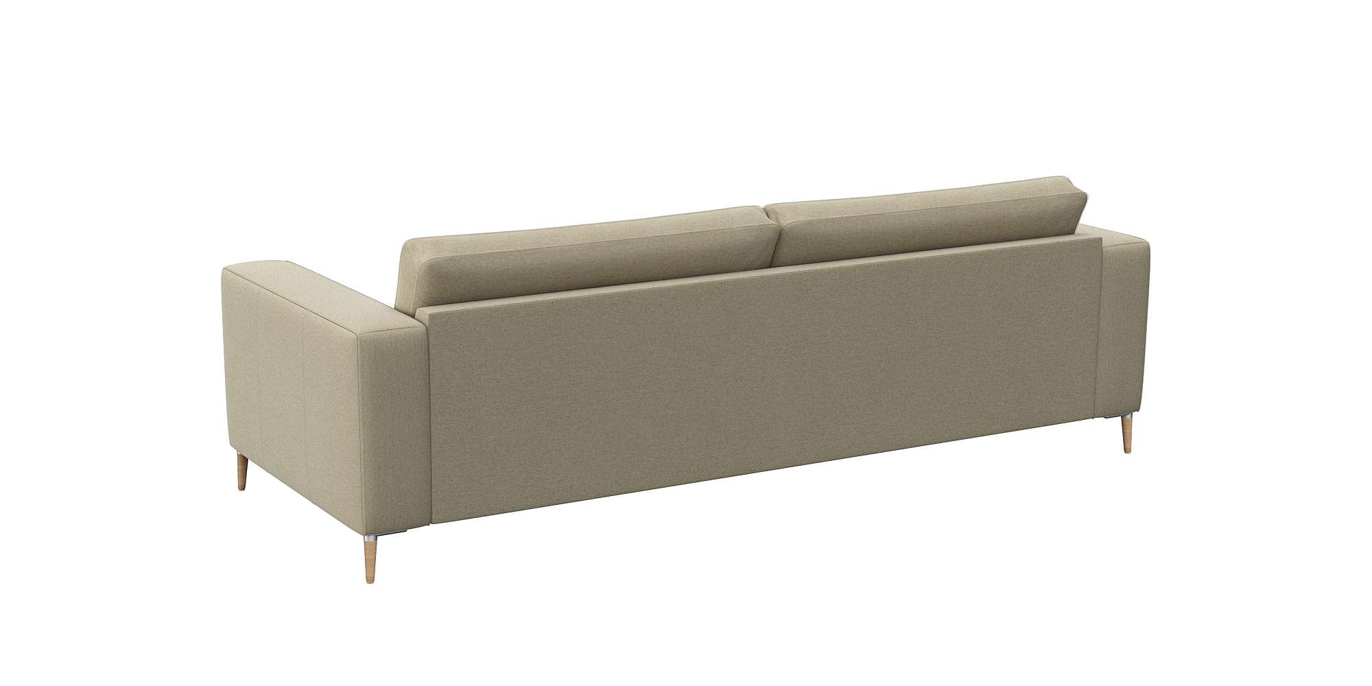 FLEXLUX 3-Sitzer »Fiore, super Sitzkomfort durch Kaltschaum im Sitz«, breite Armlehnen, Füße Alu+ Eiche
