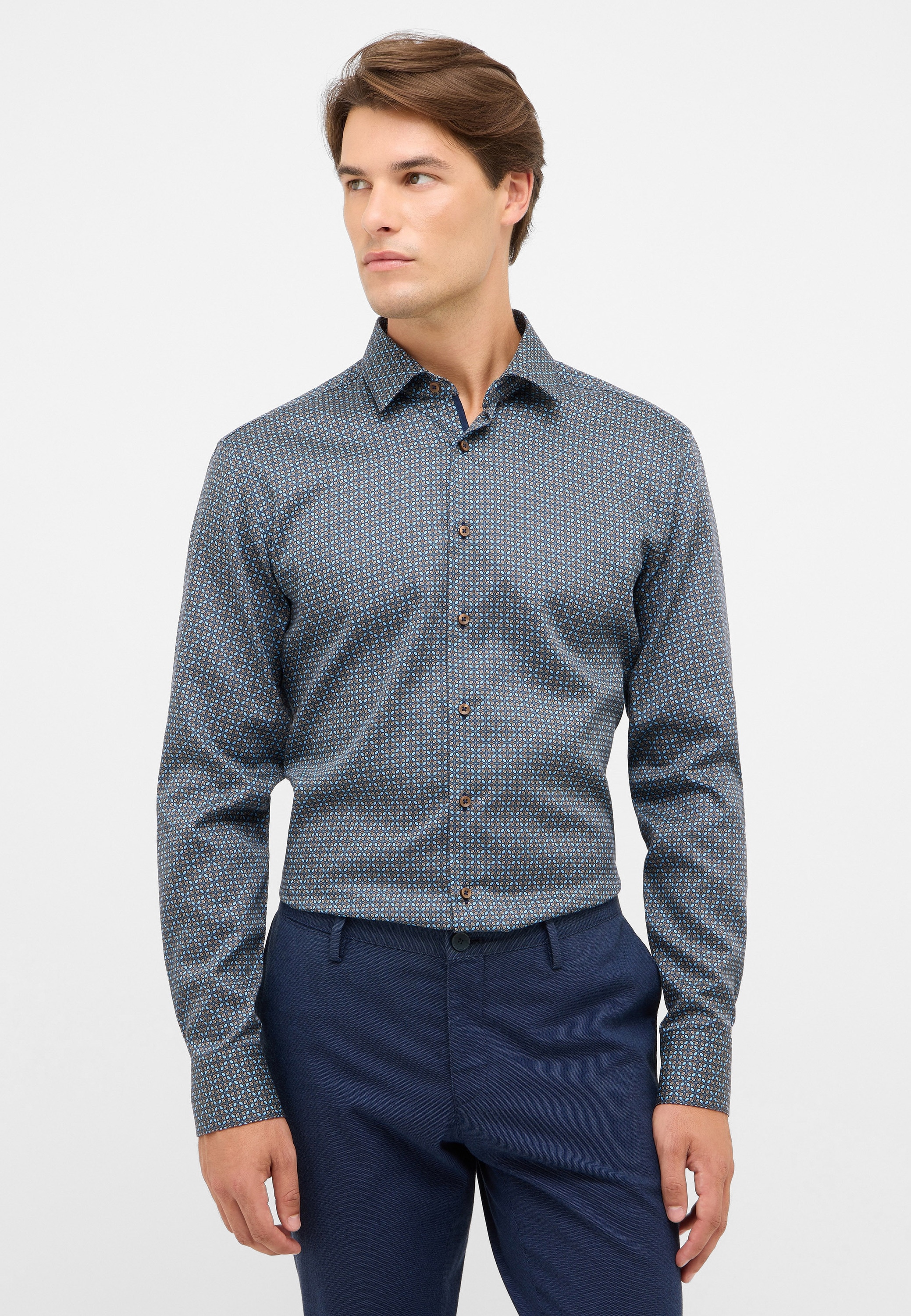 Eterna Langarmhemd "SLIM FIT", NON IRON (bügelfrei) günstig online kaufen