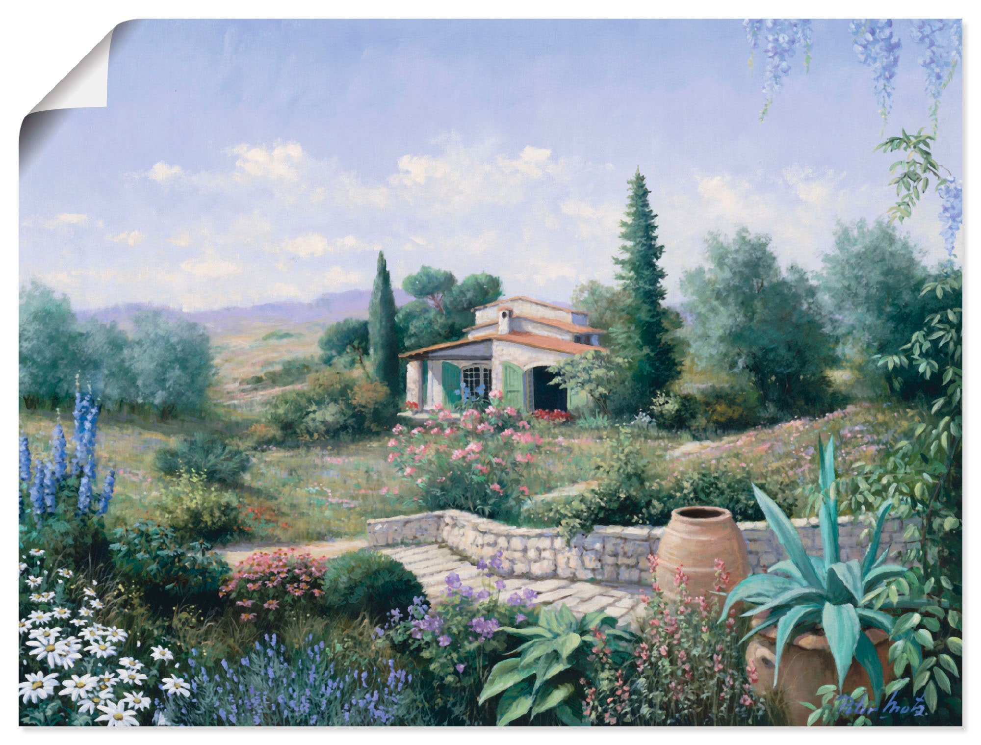 Artland Wandbild »Italienischer Sommer«, Vier Jahreszeiten, (1 St.), als Leinwandbild, Poster in verschied. Größen