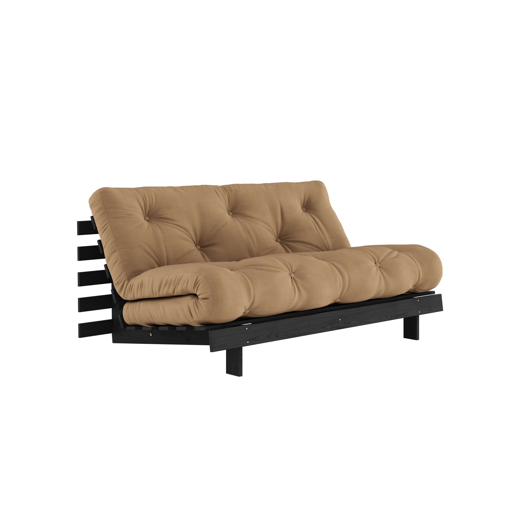 Karup Design Daybett »Daybett Roots Schlafsofa – Gästebett & Sofa aus FSC®-Kiefer« 2 Stk. tlg. Inkl. Futonmatratze, Liegefläche 160x200 cm, FSC® zertifizierte Kiefer