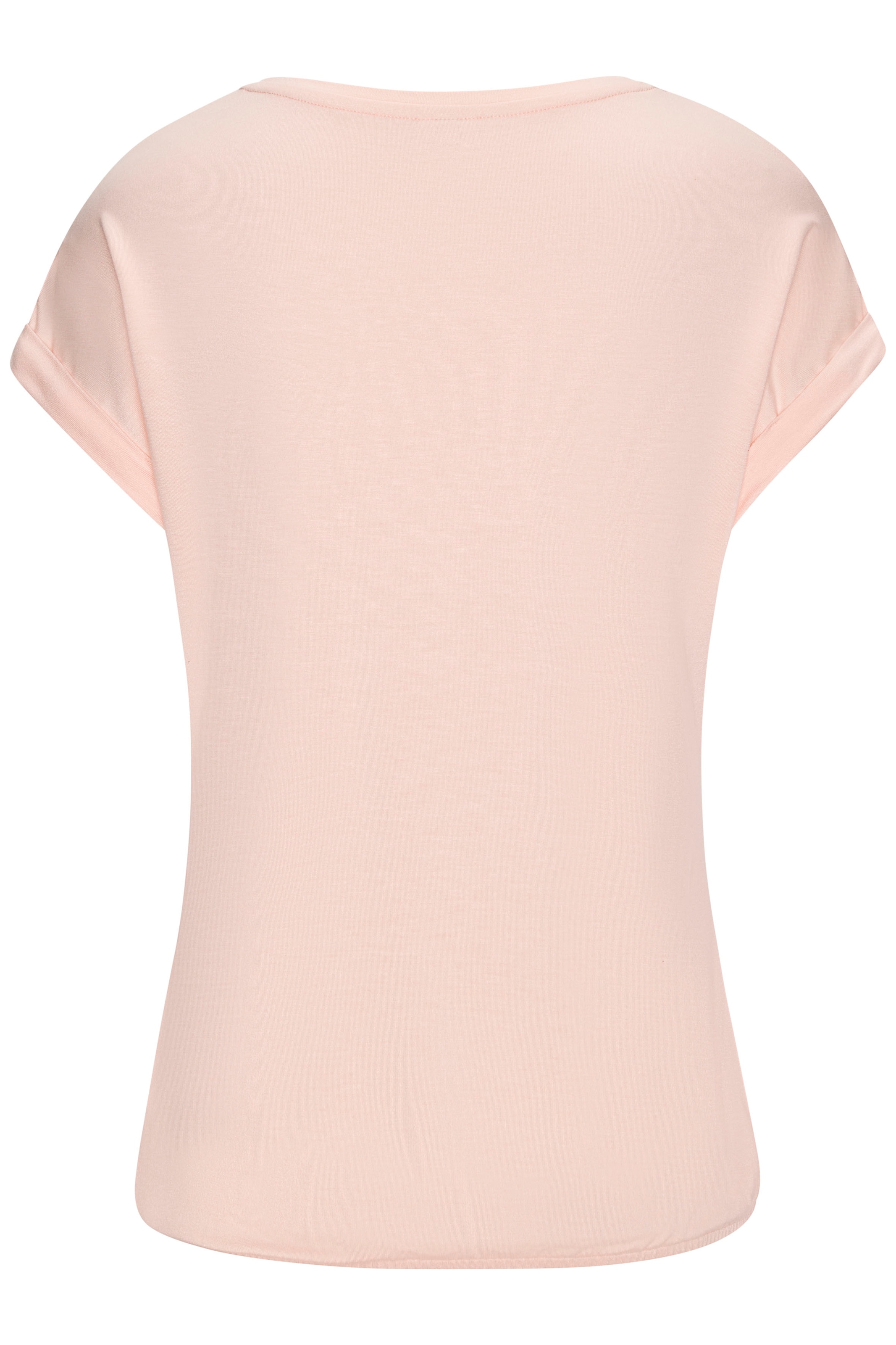 LASCANA Kurzarmshirt »mit Lascana Herz Print«, aus weichem Viskose-Stretch