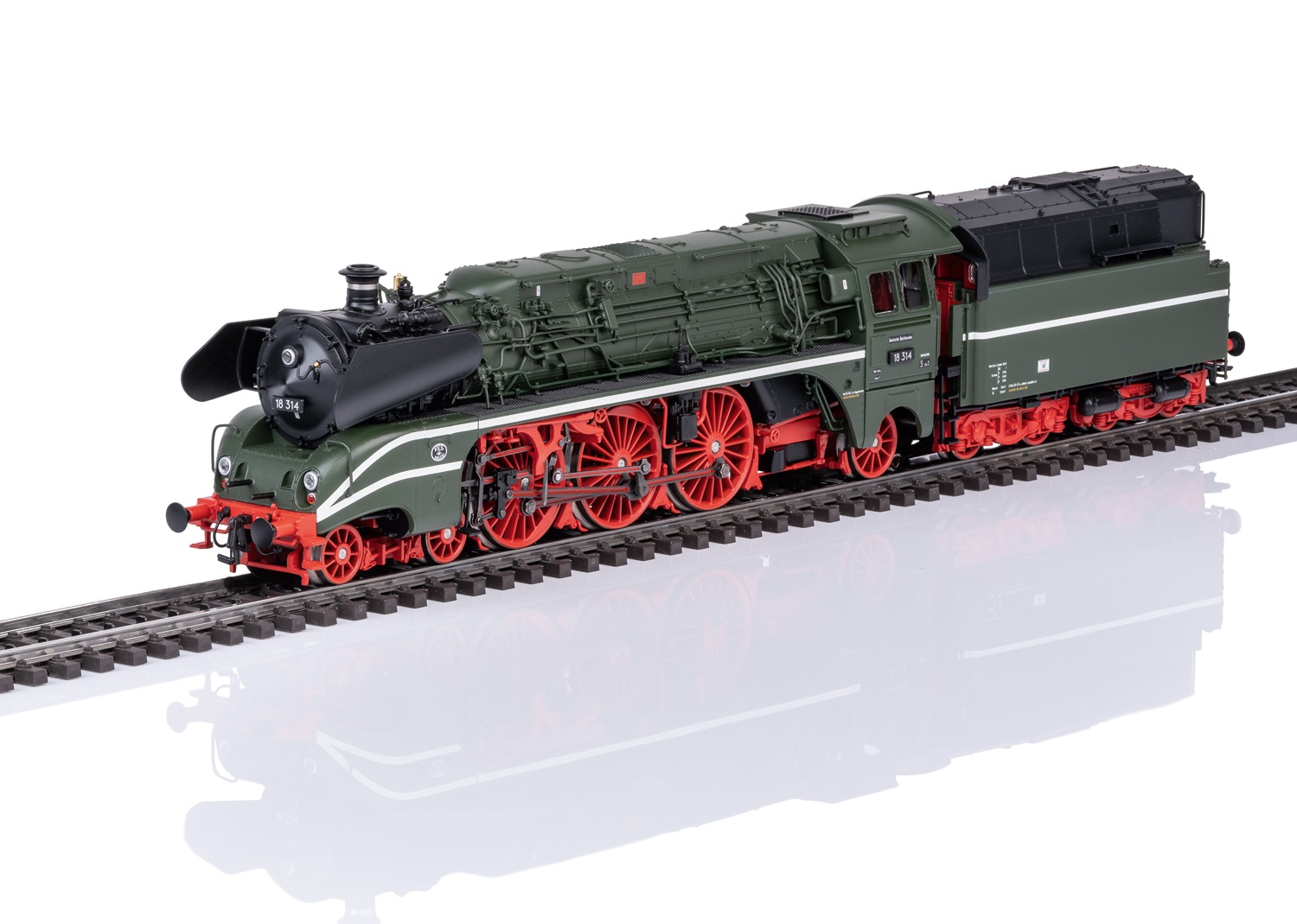 MÄRKLIN Kinder Dampflokomotive "Baureihe 18.3 - 39029"grün, Kunststoff, Metall, Modelleisenbahn-Fahrzeuge, mit Sound und Beleuchtung; Made in Europe