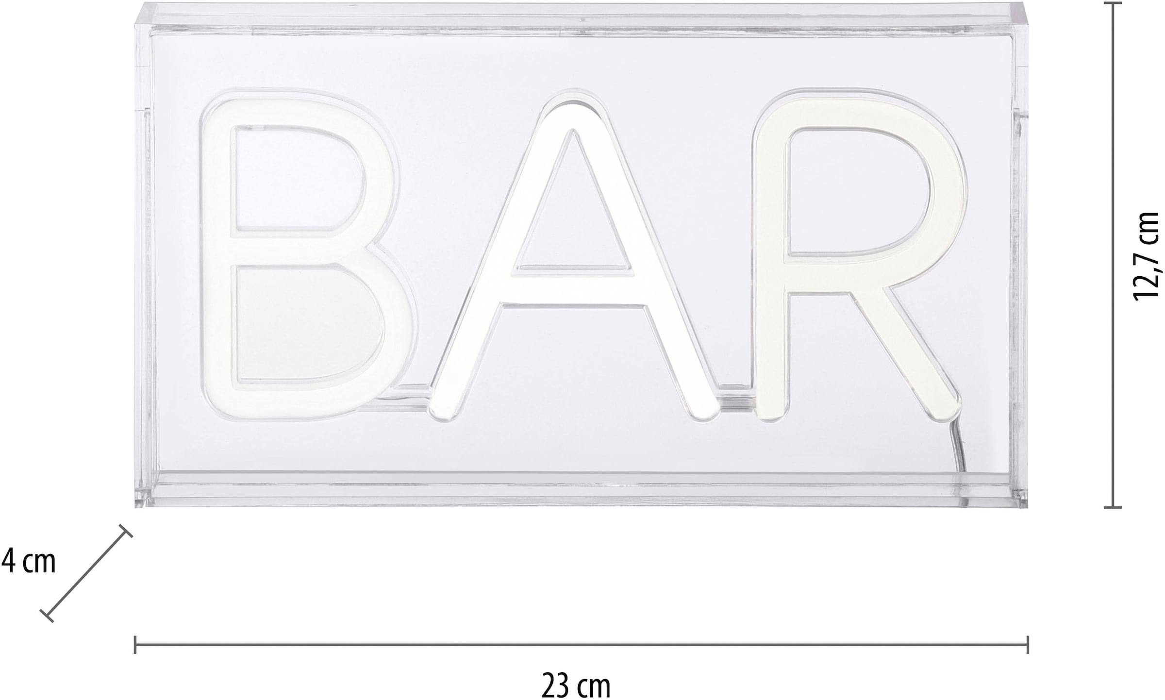 »NEON-BAR«, JUST Wandleuchte flammig-flammig BAUR LIGHT 1 LED |