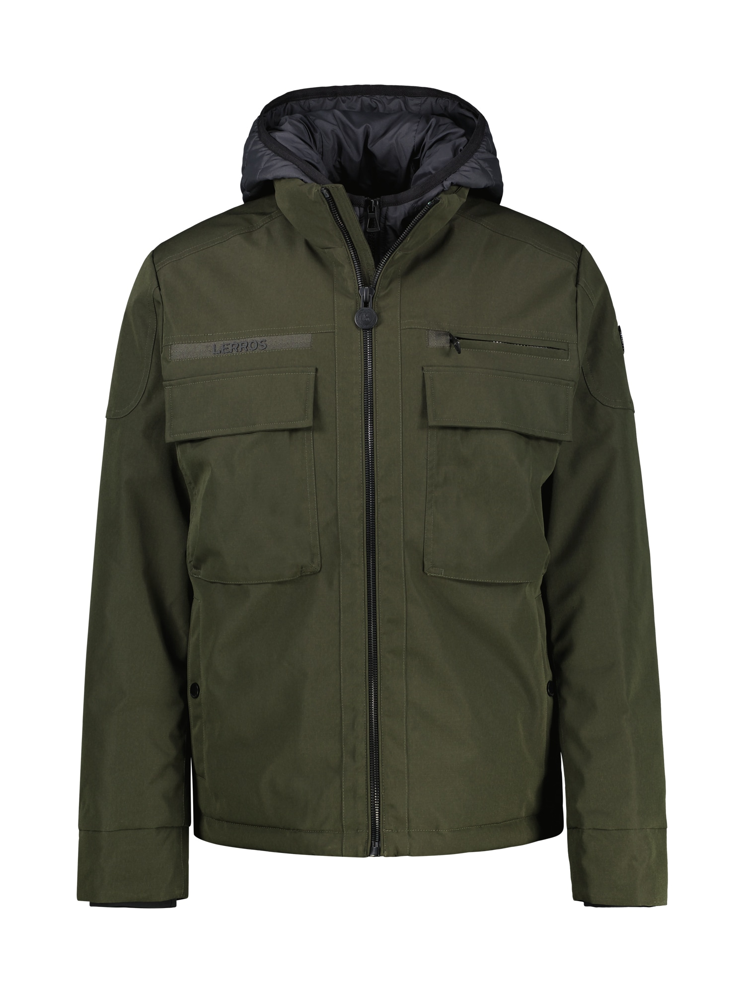 LERROS Outdoorjacke "LERROS Fieldjacket mit Kapuze, gefüttert", mit Kapuze, günstig online kaufen