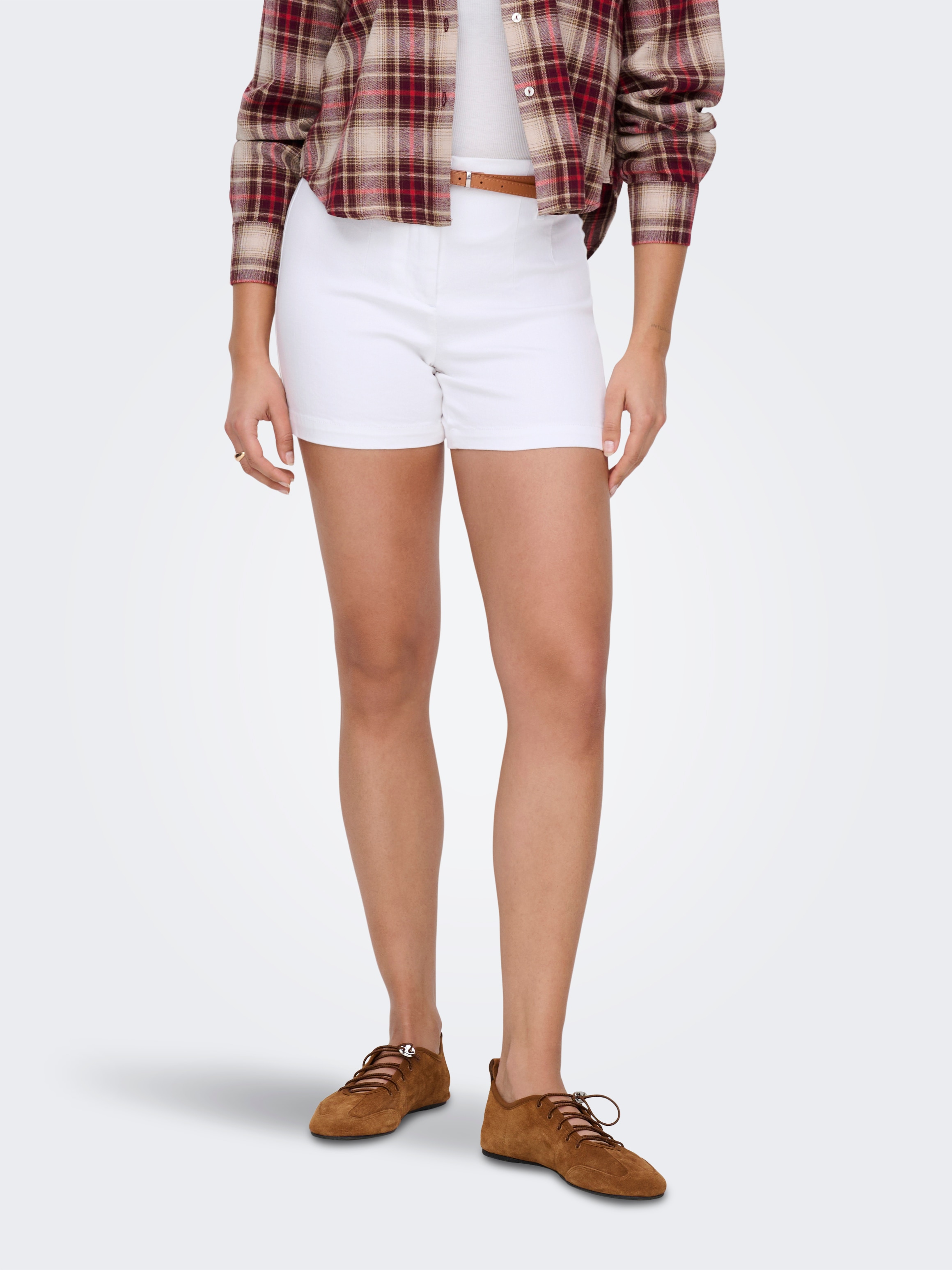 ONLY Jeansshorts "ONLMARTINA HW BELT DNM SHORTS" Baumwollmischung, High Waist