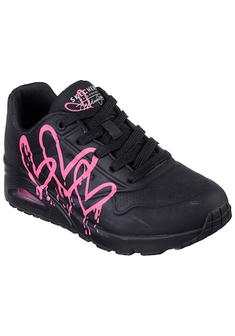 Skechers Sneaker »UNO DRIPPING IN LOVE«, mit Herzen-Graffity-Print kaufen
