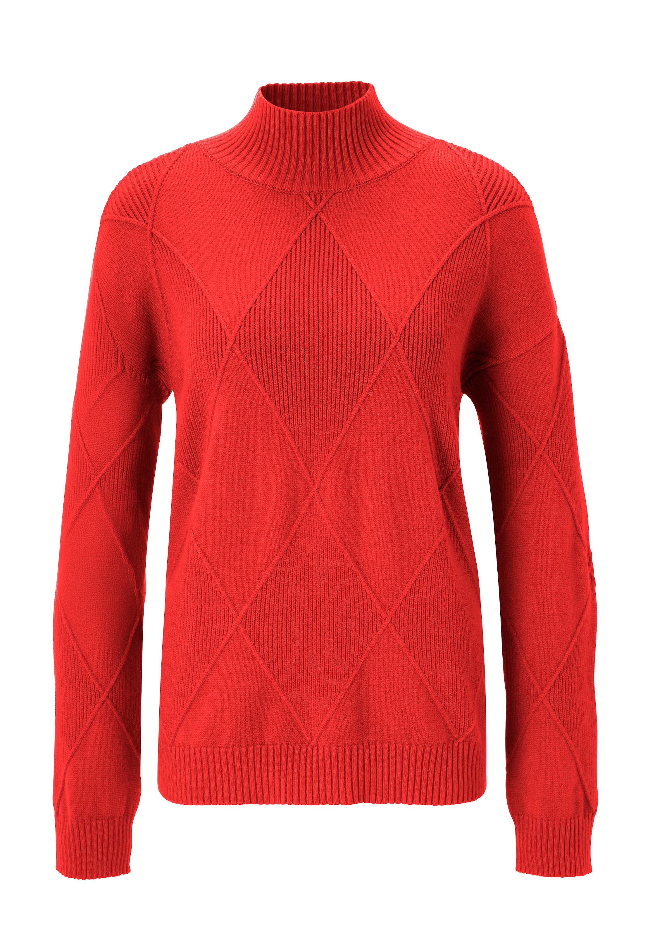 Aniston CASUAL Strickpullover, im trendigen Rauten-Muster - NEUE KOLLEKTION